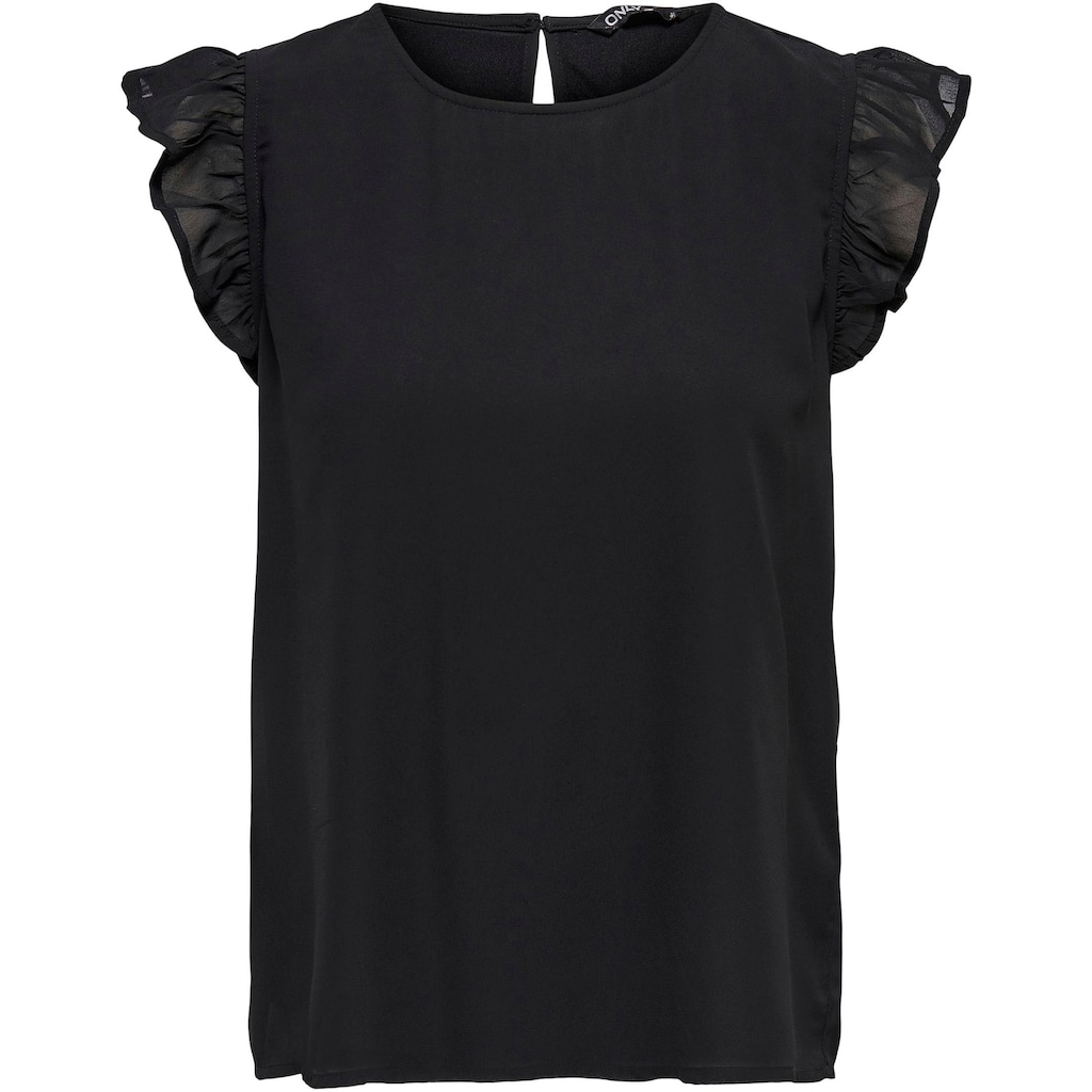 ONLY Shirtbluse »ONLANN STAR S/L FRILL TOP NOOS PTM«