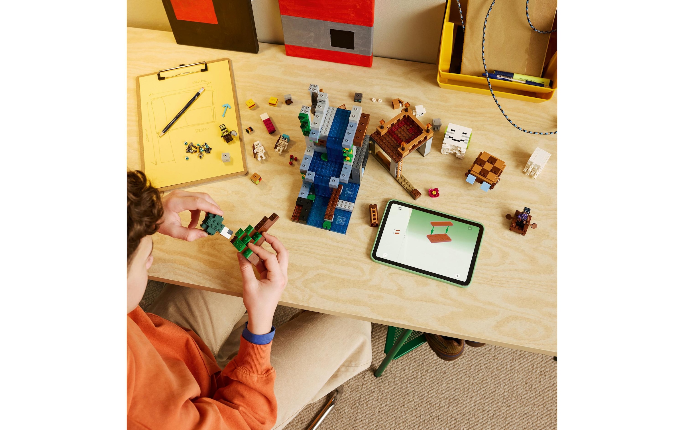 LEGO® Konstruktionsspielsteine »Ghast-Station (21597), LEGO Minecraft« Made in Europe