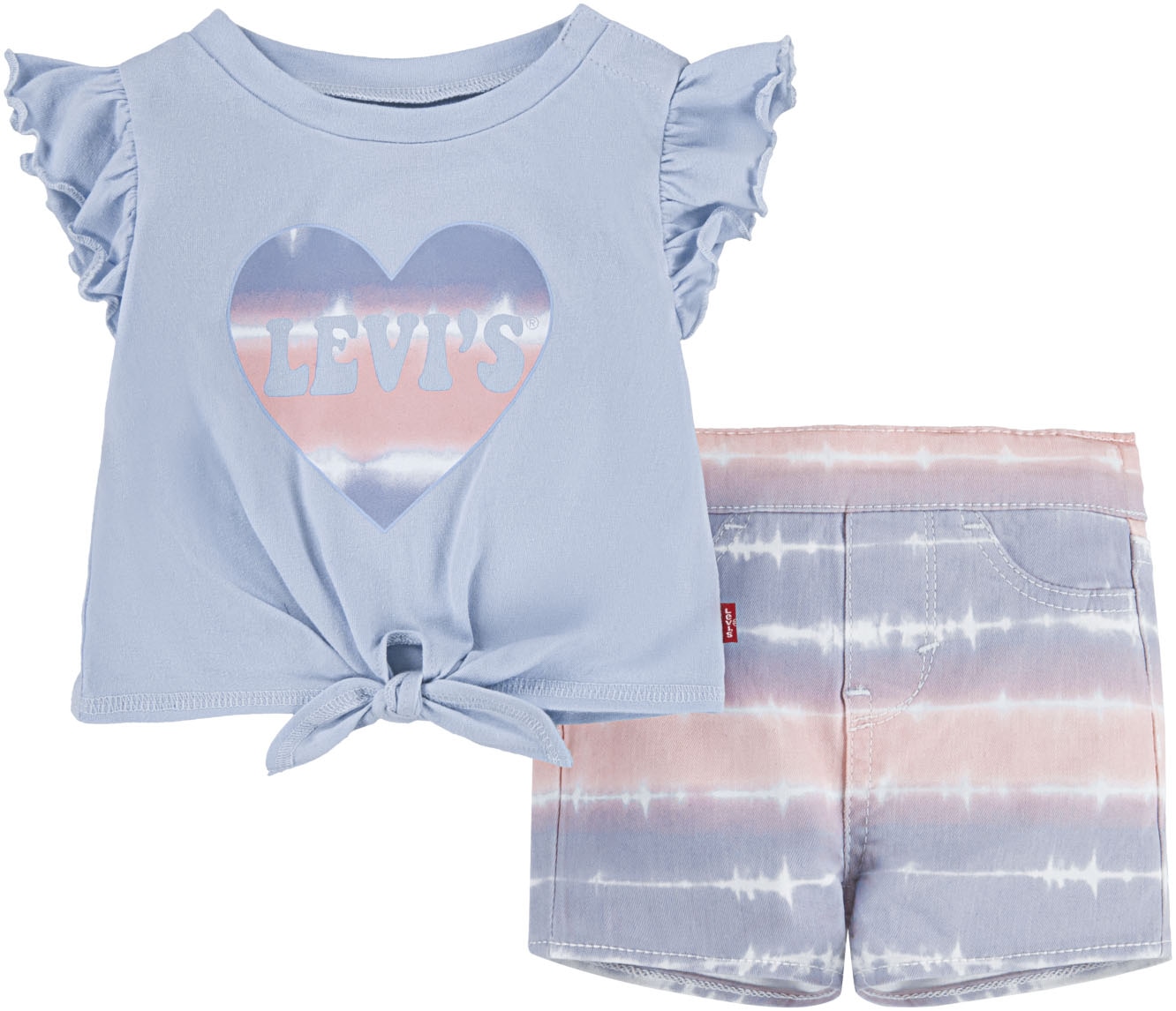 Levi's® Kids Top & Shorts »LVG 2PCTEEWOVENSHORT«, for Baby Girls