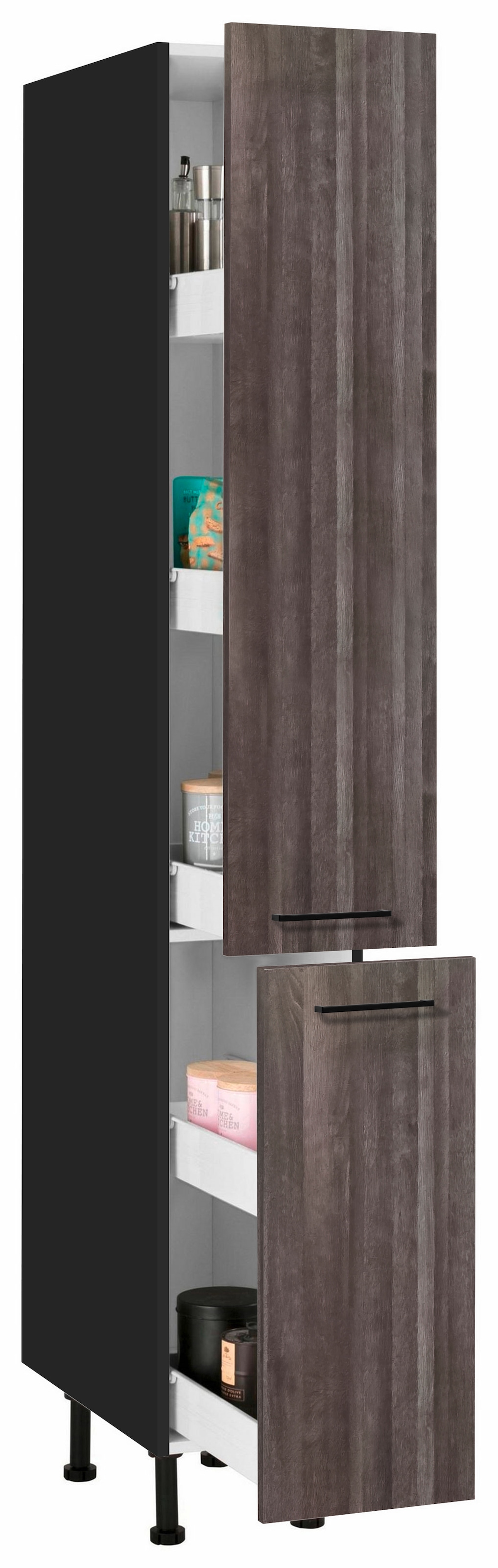 wiho Küchen Armoire à pharmacie »Nisos« 30 cm breit, Soft-Close in Schubladen, verstellbare Füsse, ohne Platte