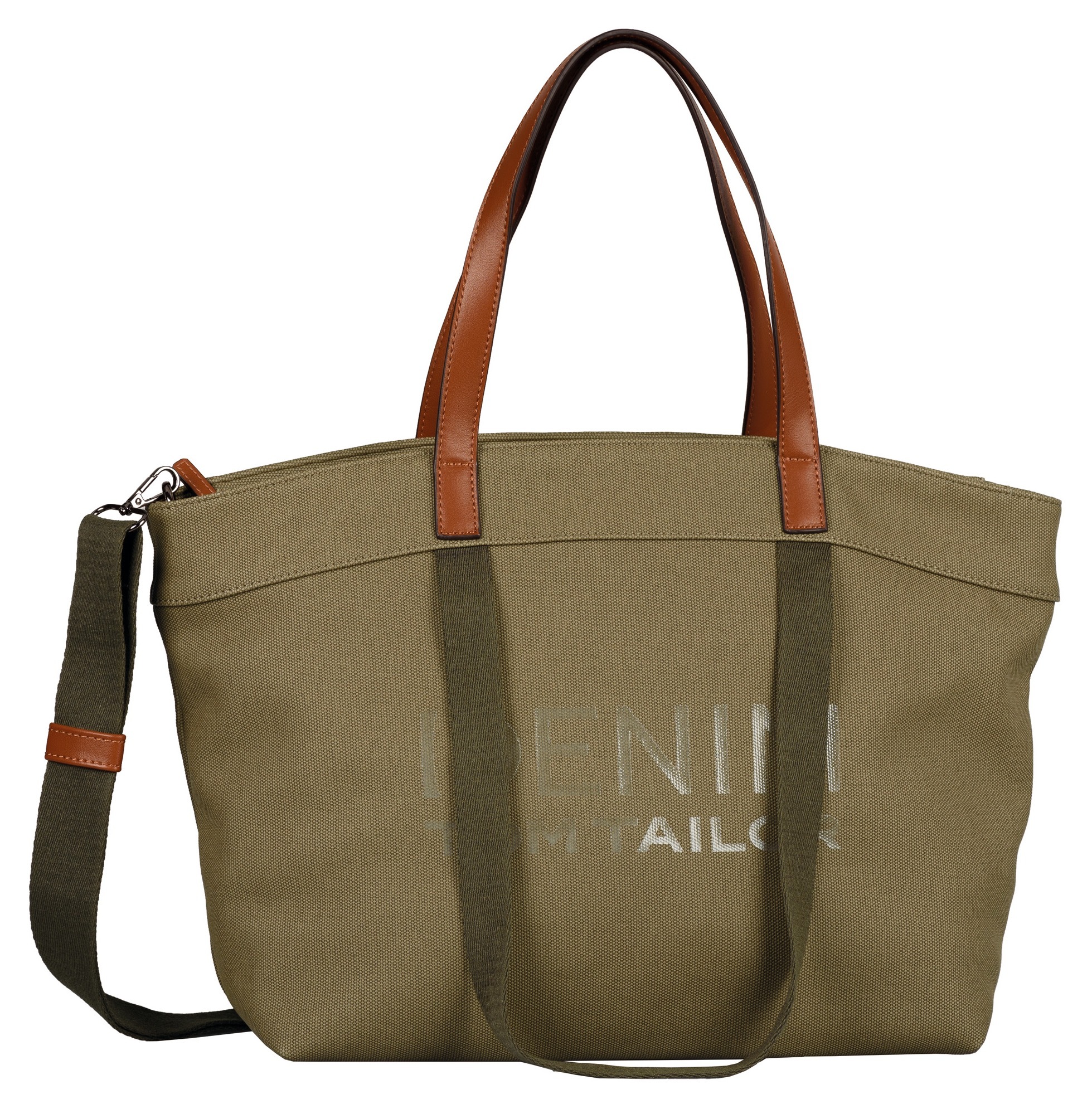 Image of TOM TAILOR Denim Shopper »LAURELLA WINTER Zip shopper L«, mit grossem Logo Print bei Ackermann Versand Schweiz