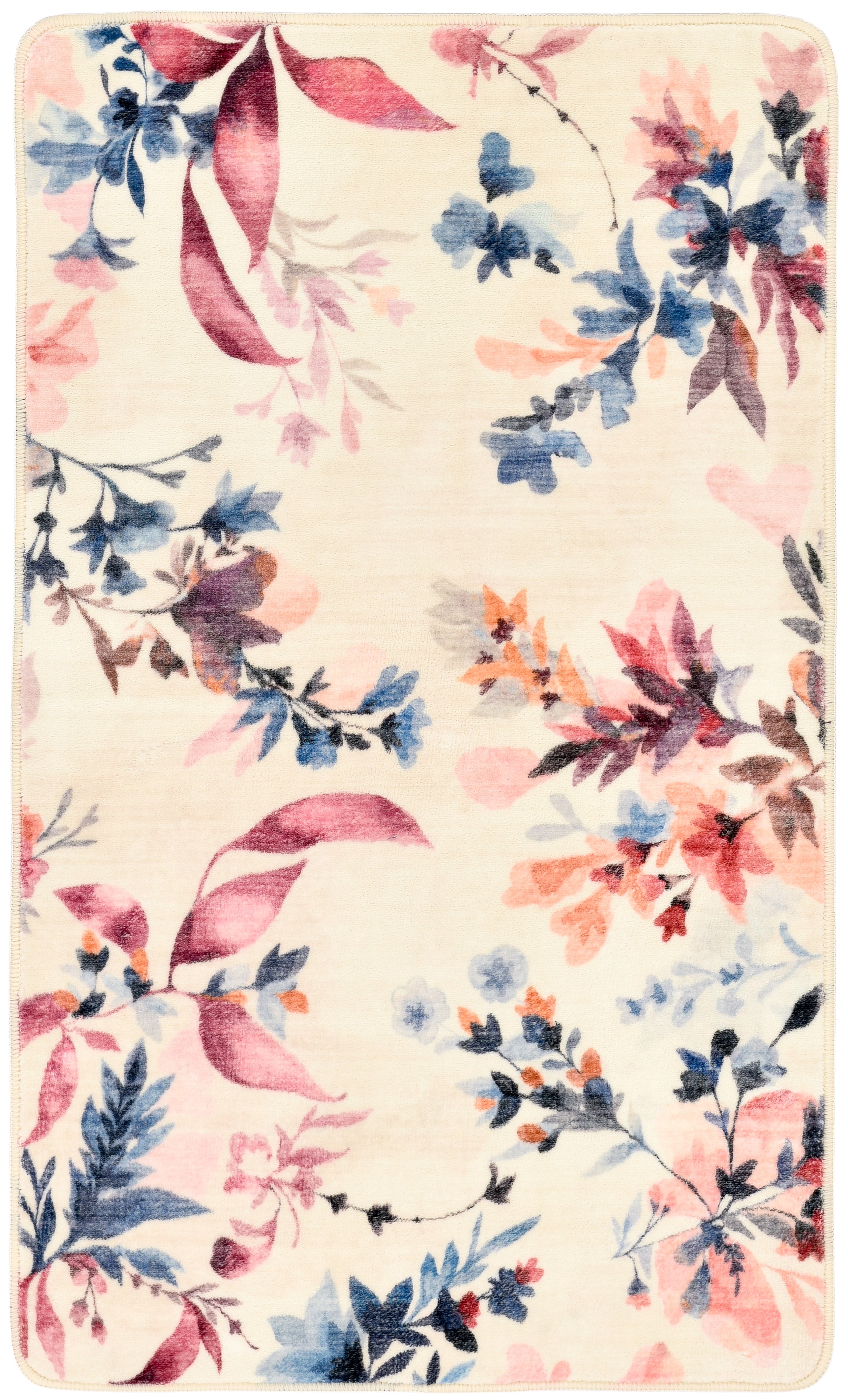 Gino Falcone Tapis de bain »Aquata GF-159, Badvorleger, Badezimmer Teppich« Höhe 7 mm revêtement antidérapant Badteppich, bedruckt, Blumen Design, rechteckig