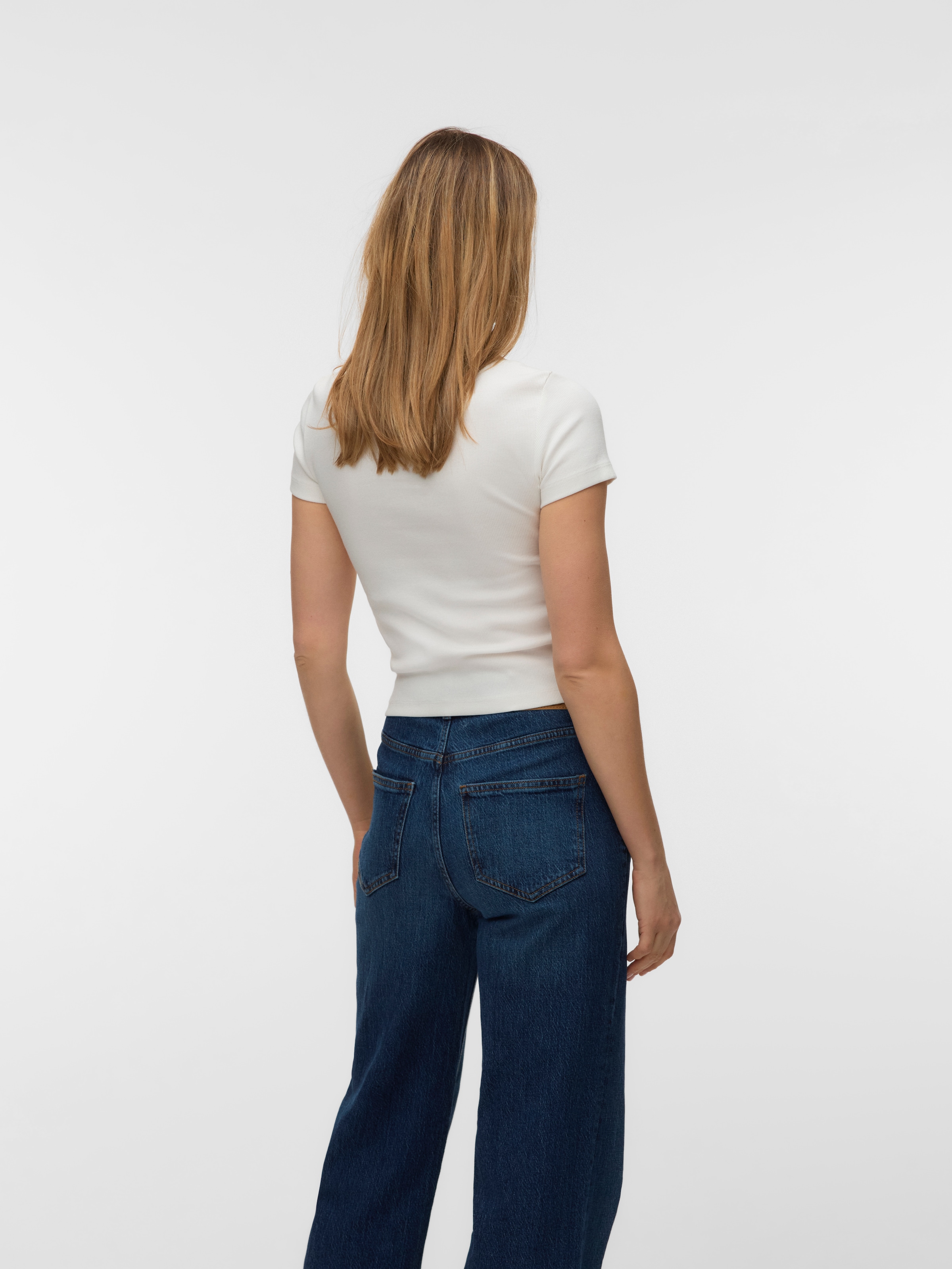 Vero Moda Kurzarmshirt »VMCHLOE SS SHORT TOP JRS 2-PACK NOOS« Packung, 2 Baumwollmischung