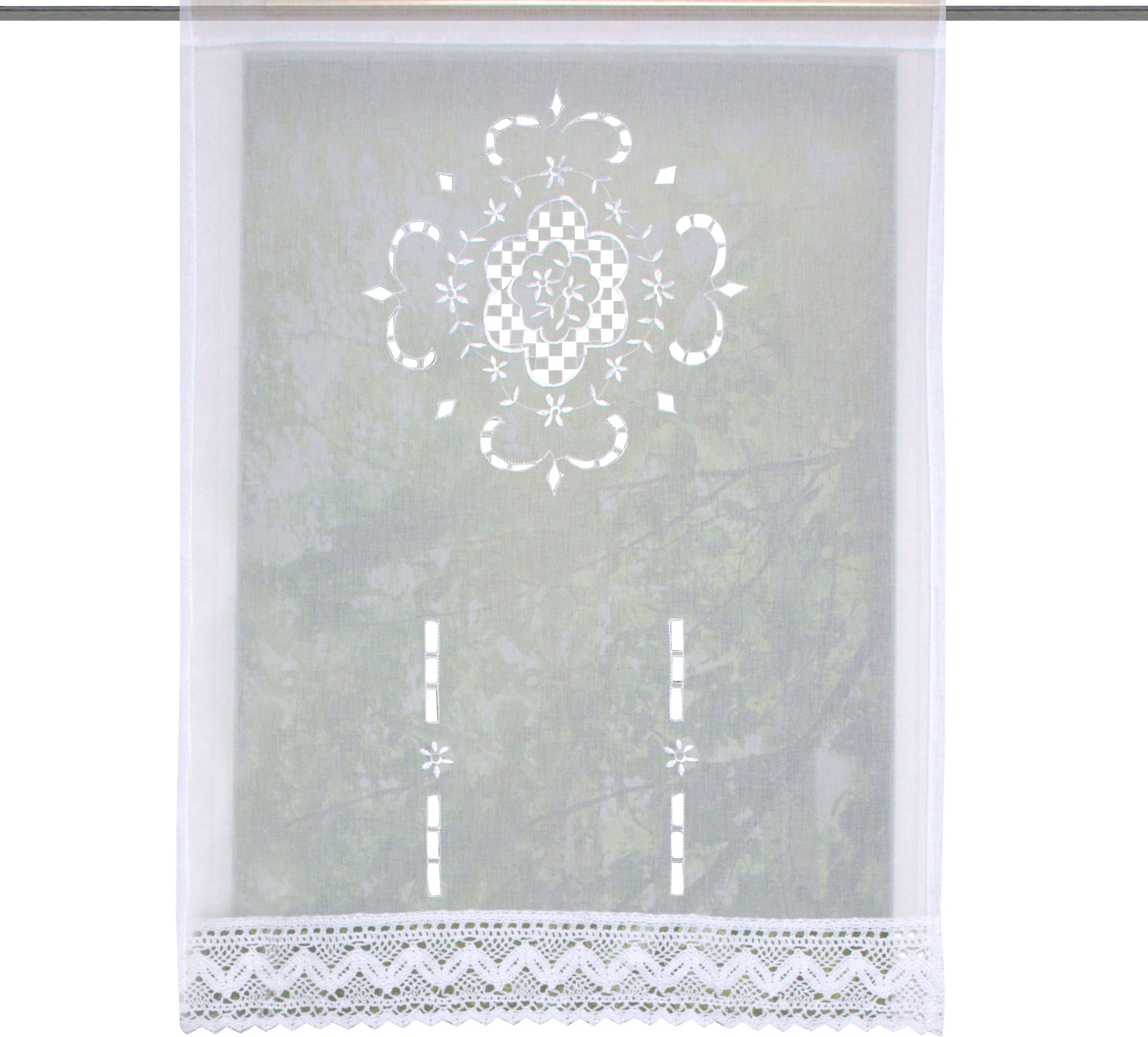 Image of HOME WOHNIDEEN Scheibengardine "ALEGRA" Stangendurchzug 1 Stk. tlg.