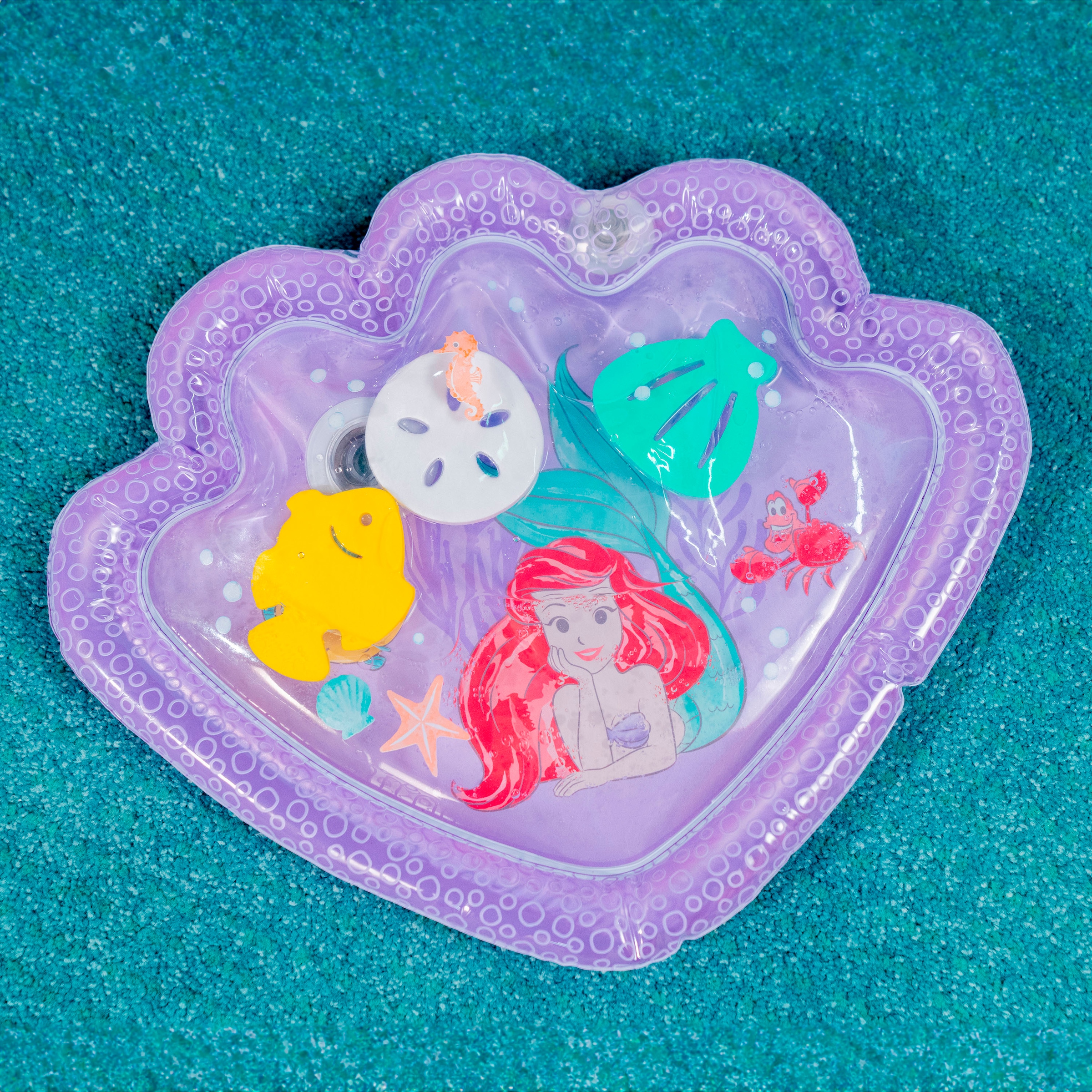 Bright Starts Tapis de jeu »The little Mermaid Sea TreasuresTummy Time Water Mat«