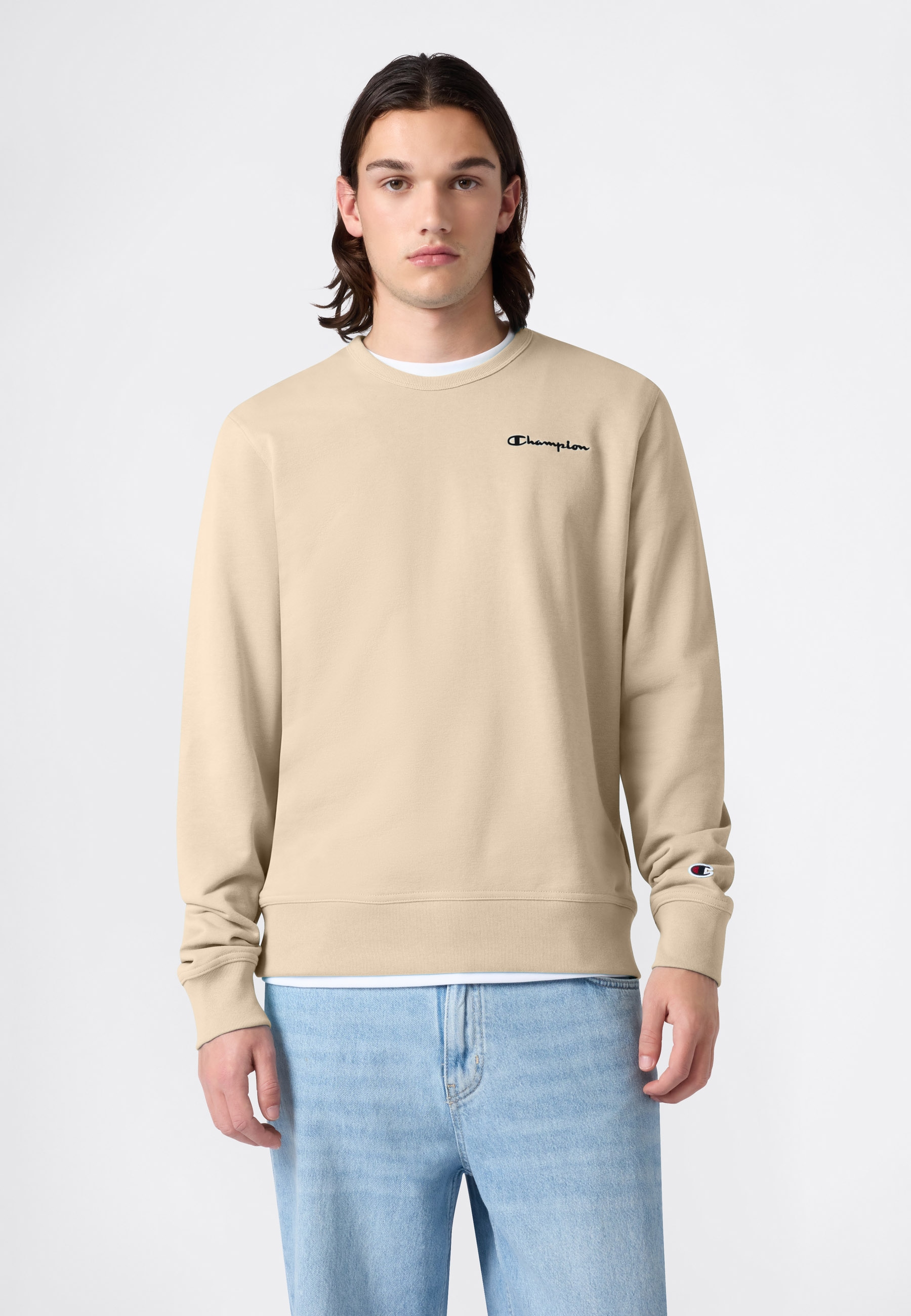 Image of Champion Sweatshirt "ICONS CONTRAST Terry Crewneck Sweatshirt", sportlicher Stil, aus Baumwolle und Polyester