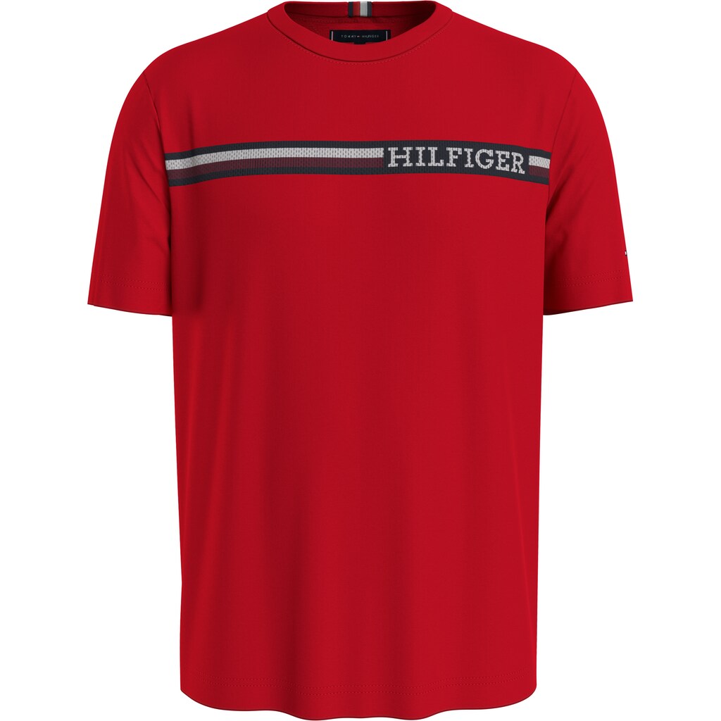 Tommy Hilfiger T-Shirt »MONOTYPE CHEST STRIPE TEE«