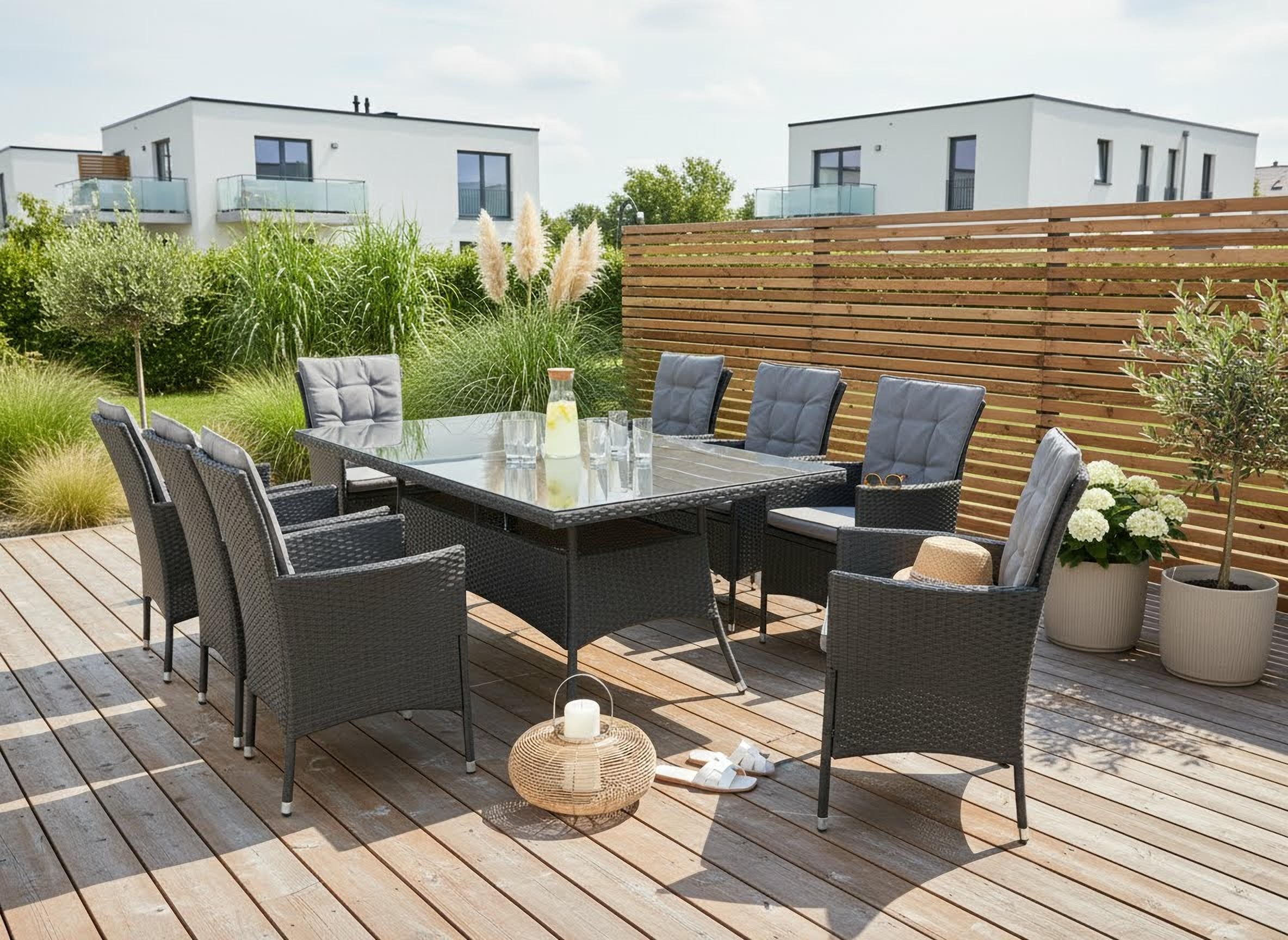 Creativ home Photophore »Laterne ALEGRE, mit Henkel« Kerzenhalter aus Naturweide, Ø 33 cm