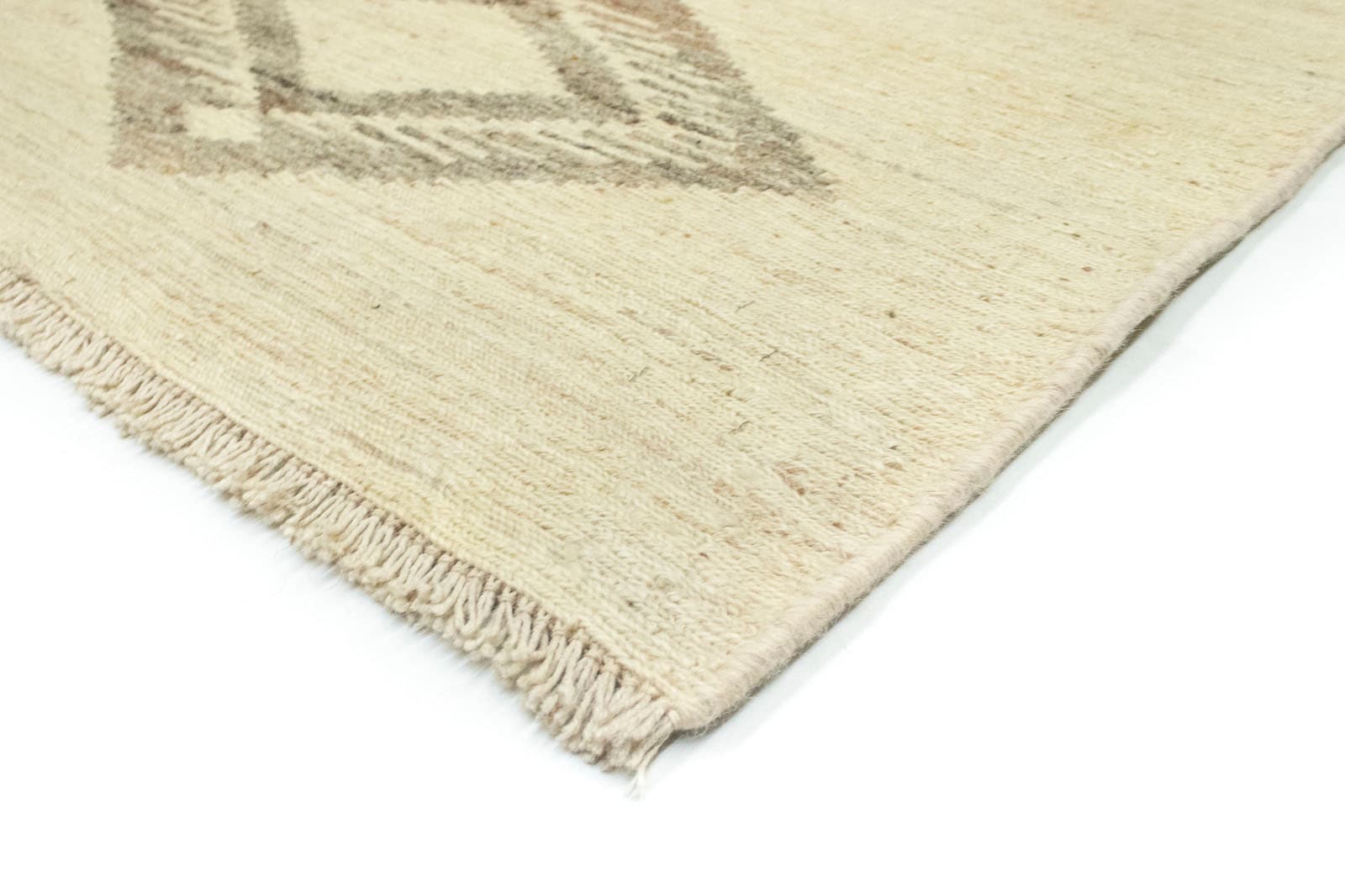 morgenland Wollteppich »Gabbeh Teppich handgeknüpft handgeknüpft kaufen günstig beige«, rechteckig
