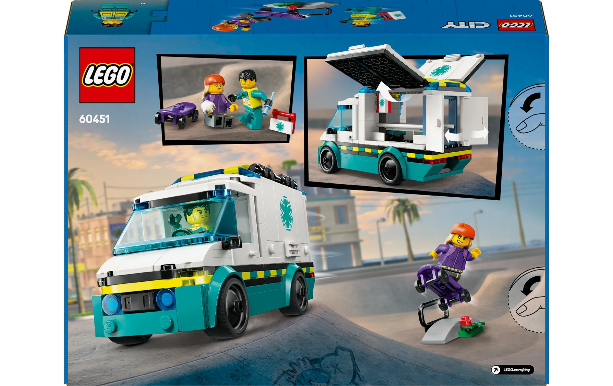 LEGO® Spielbausteine »City Rettungswagen 60460«, (184 St.)