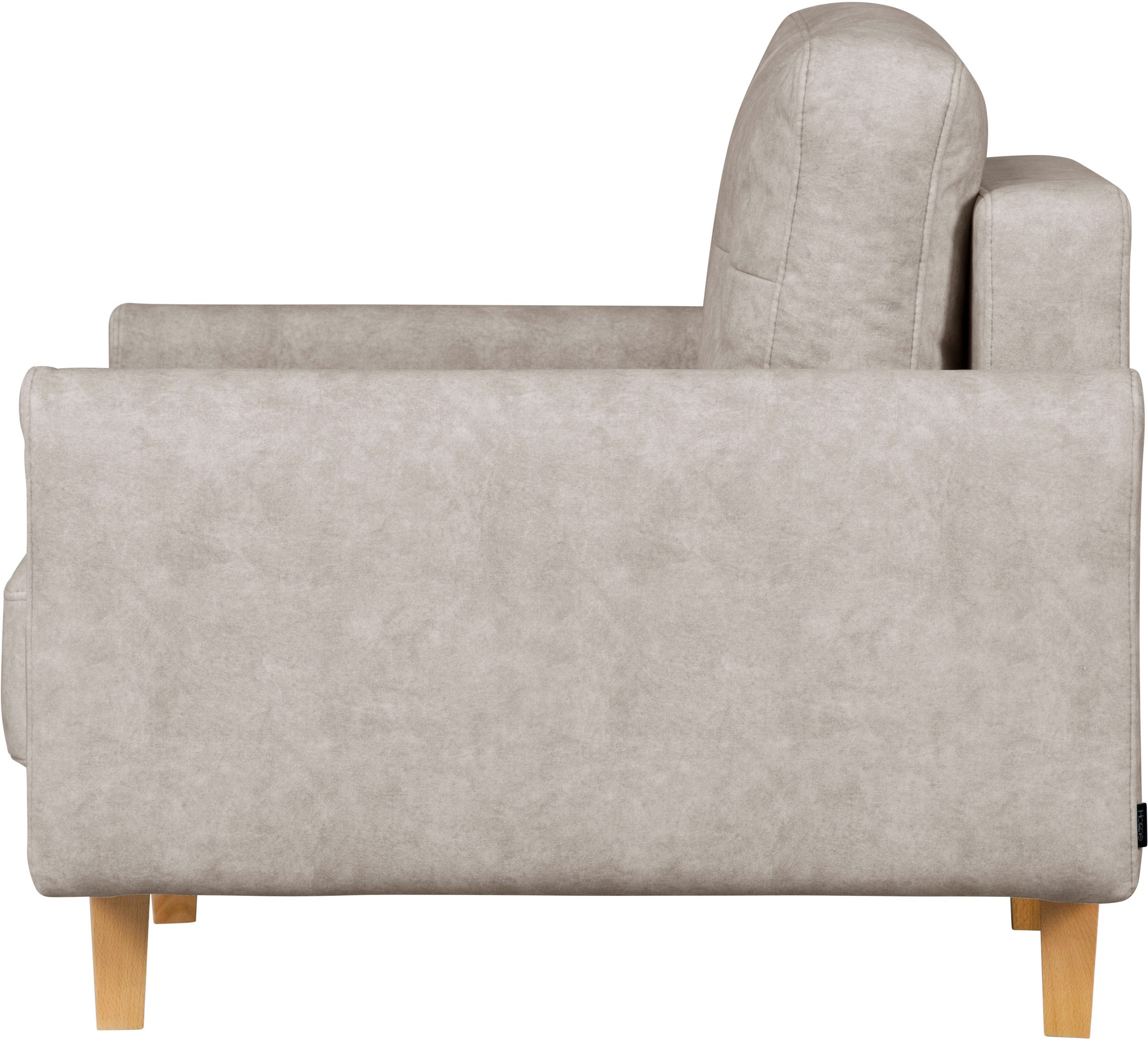 Home affaire Sessel »TRIPLO Relaxsessel mit Wellenunterfederung, Masse B/T/H: 95/100/89 cm«, Polstersessel mit Steppung im Rückenkissen, hohe Qualität