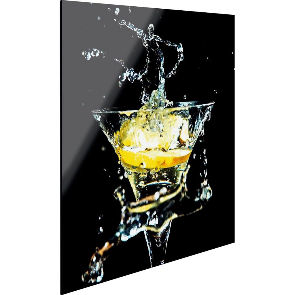 Reinders! Glasbild »Cocktail Splash Zitrone«