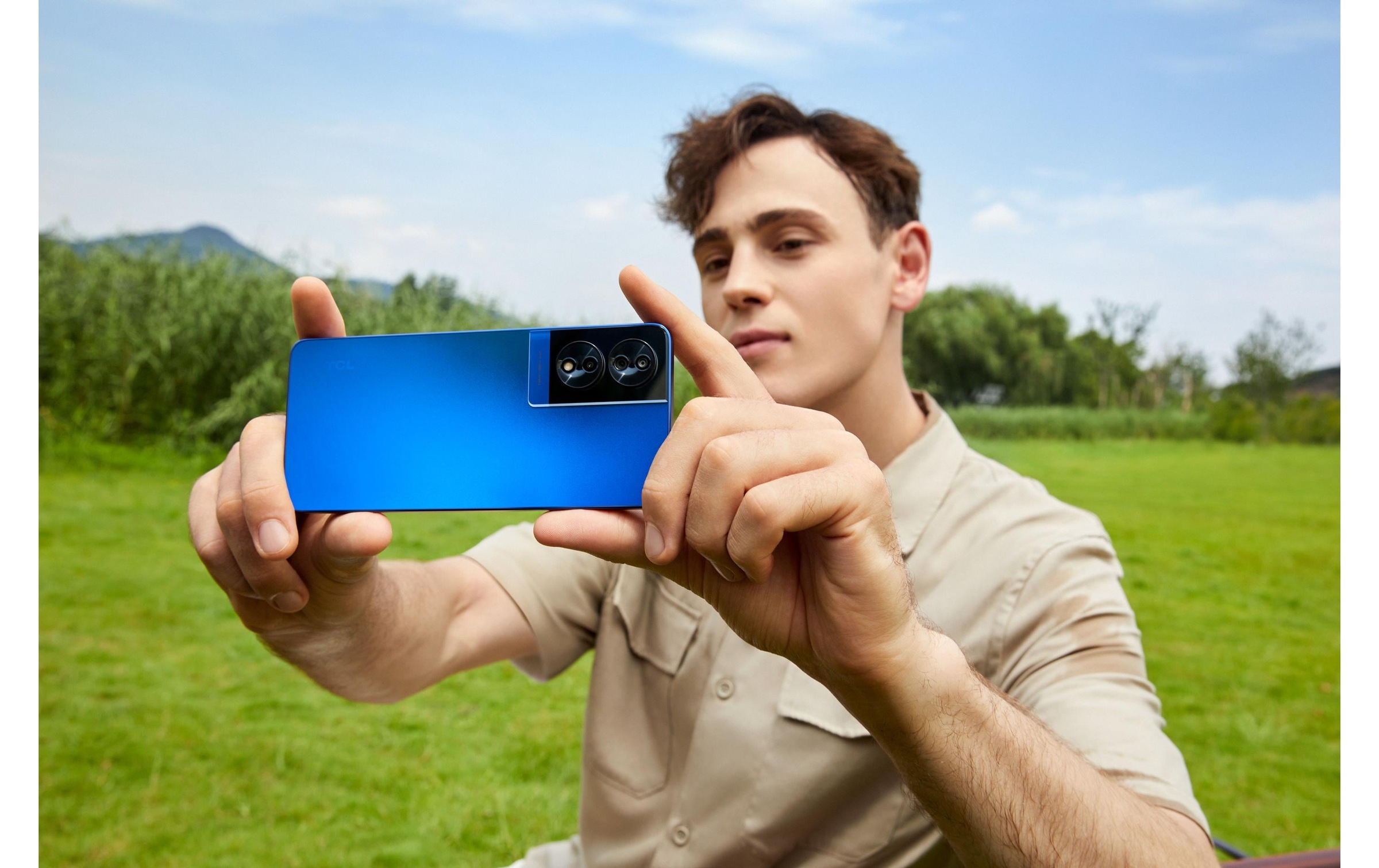 TCL Smartphone »40 NXTPAPER 256 GB Blau«, Blau, Schwarz