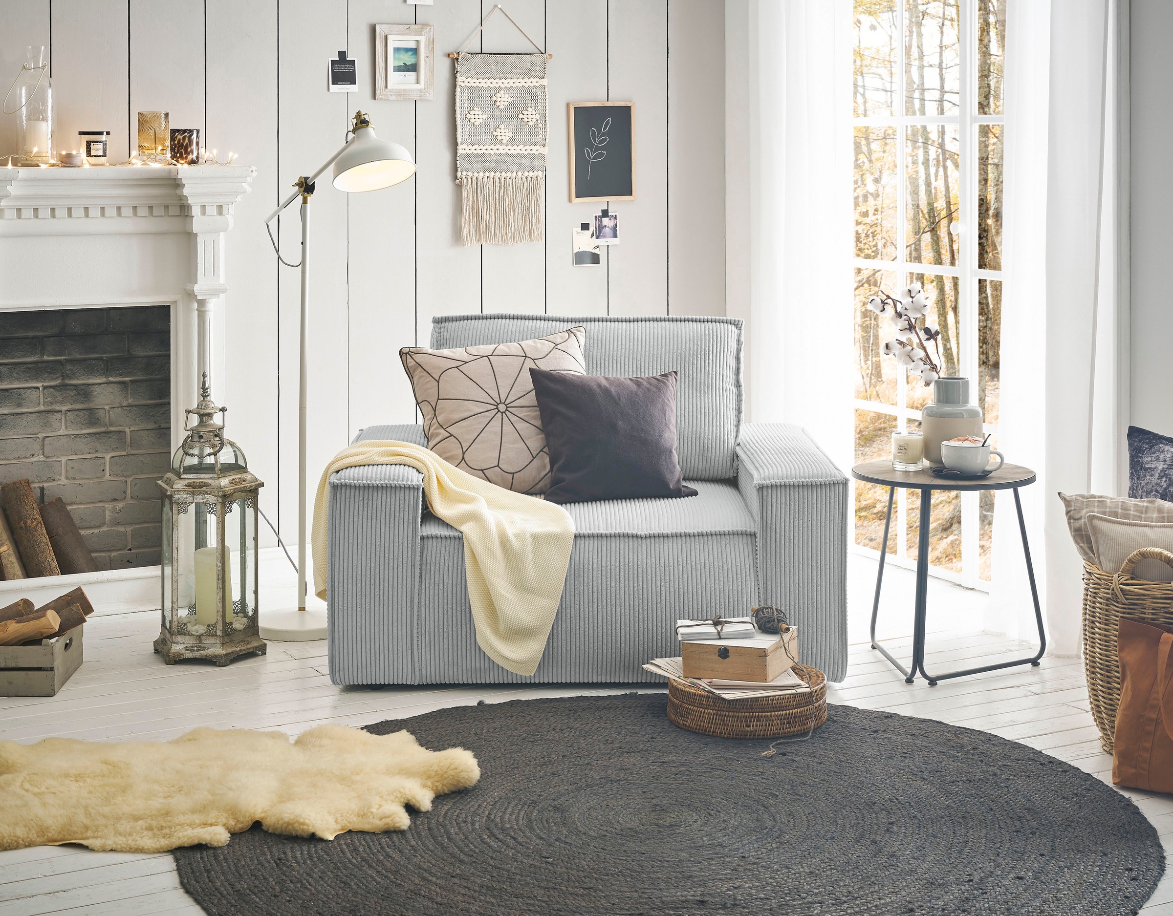 Home affaire Sessel »SHERWOOD, Love-Seat in 3 Stoffarten verfügbar« passend zur Polster-Serie SHERWOOD