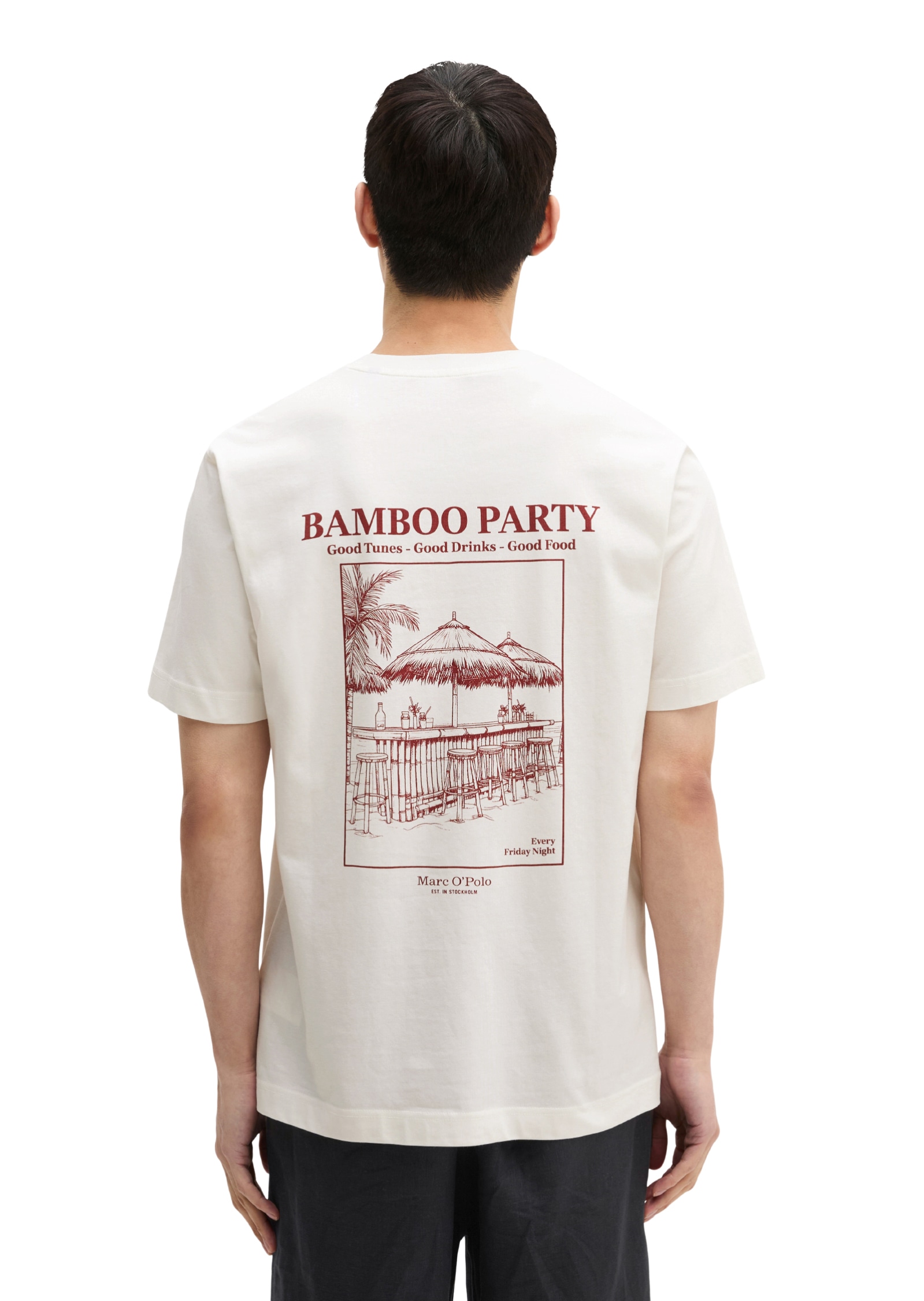 Image of Marc OPolo T-Shirt regular mit sommerlichem Rückenprint