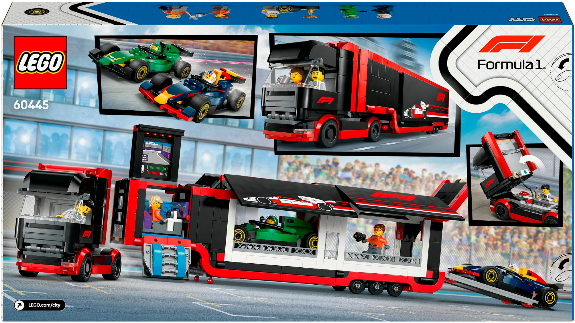 LEGO® Pions de construction »F1® Transporter mit RB20 & AMR24 F1® Rennautos (60445), LEGO City« Made in Europe