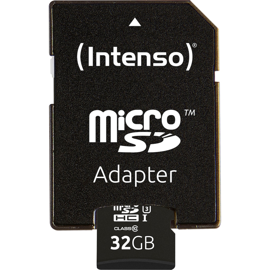 Intenso Speicherkarte »microSDHC UHS-I Professional + SD-Adapter«