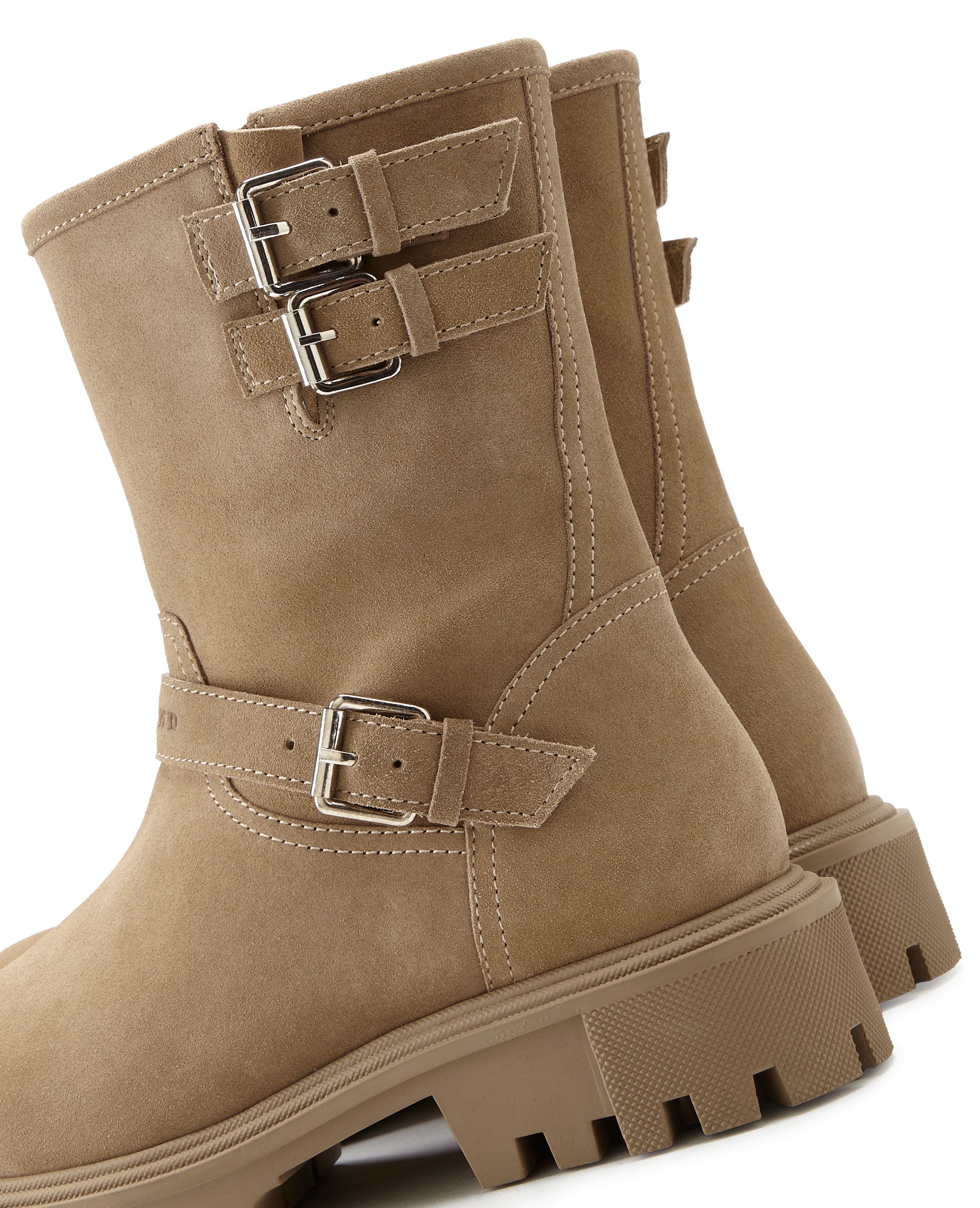 Elbsand Stiefelette  aus Leder mit trendigen Zierschnallen, Stiefel, Boots