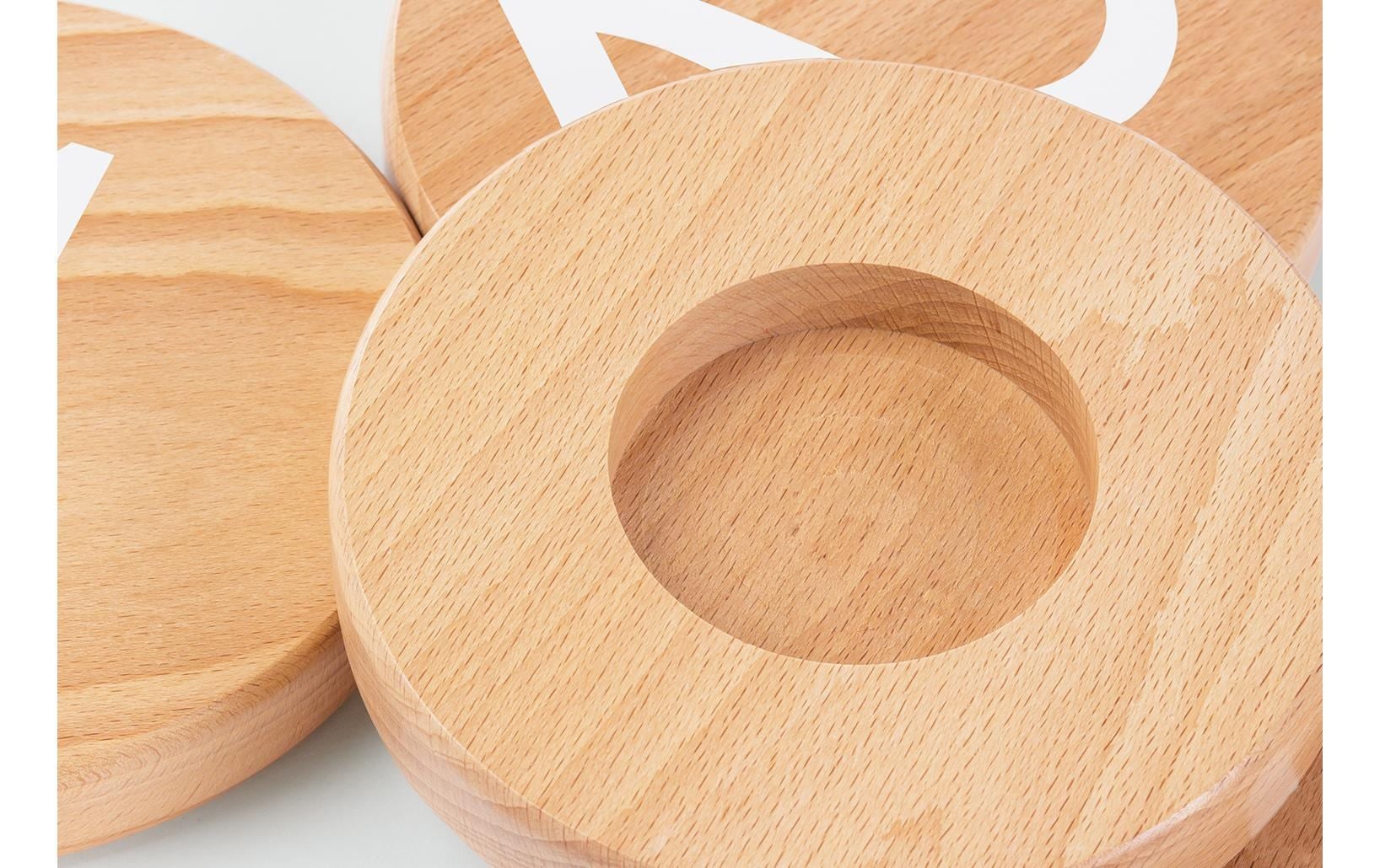   Lernspielzeug »Pinolino Balance Steine mit Zahlen «Kari» 4-teilig« Holzart: Buche