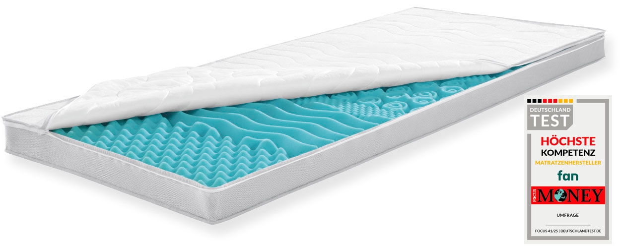 fan Topper »Big Komfort Plus, 7 Zonen Topper 90x200, 180x200 cm & weitere Grössen« Matratze, Boxspringbett, Hausstauballergiker geeignet, ergonomisch