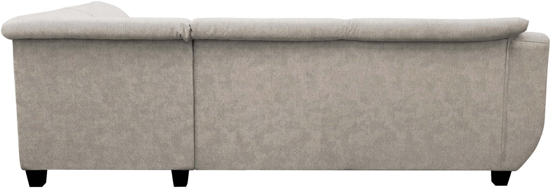 GOODproduct Ecksofa »Sillkeborg 254 x 186 cm, formschönes Sofa mit dunklen Füssen« aus pflegeleichtem, weichem Luxus-Microfaser