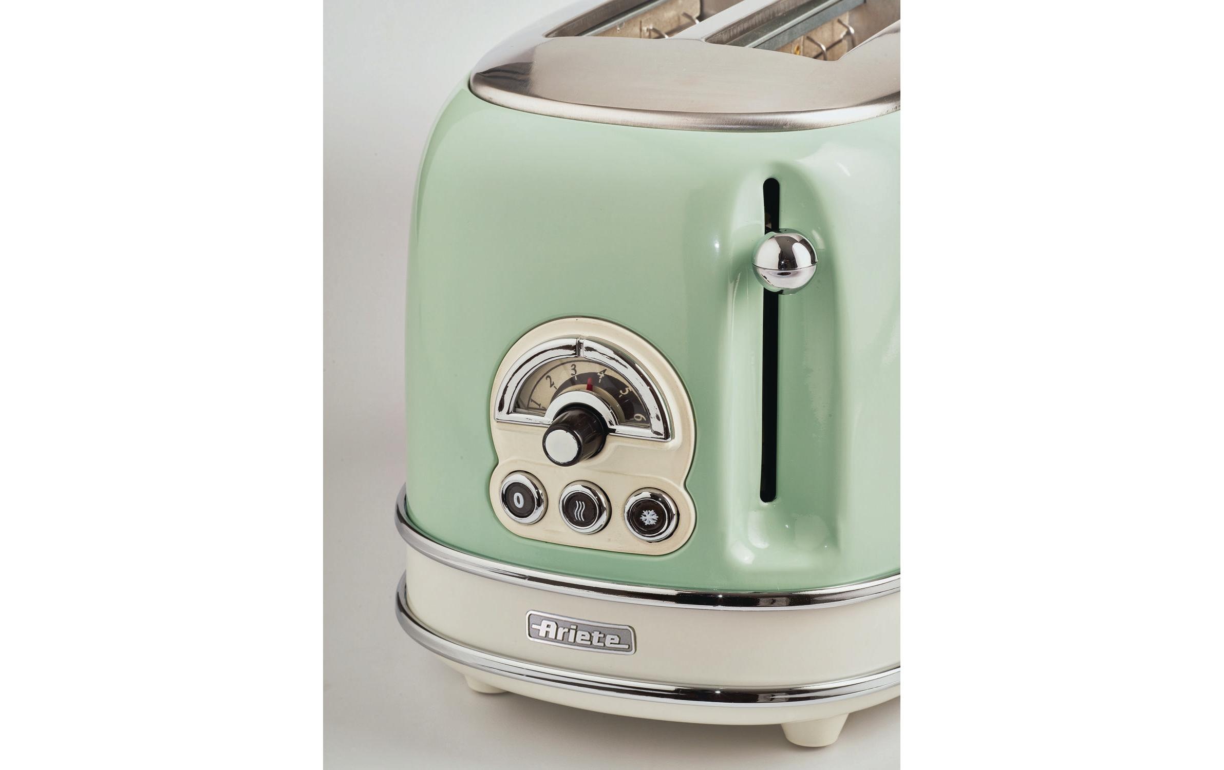 Ariete Toaster »Vintage 2 Schlitze, Grün«, für 2 Scheiben, 810 W