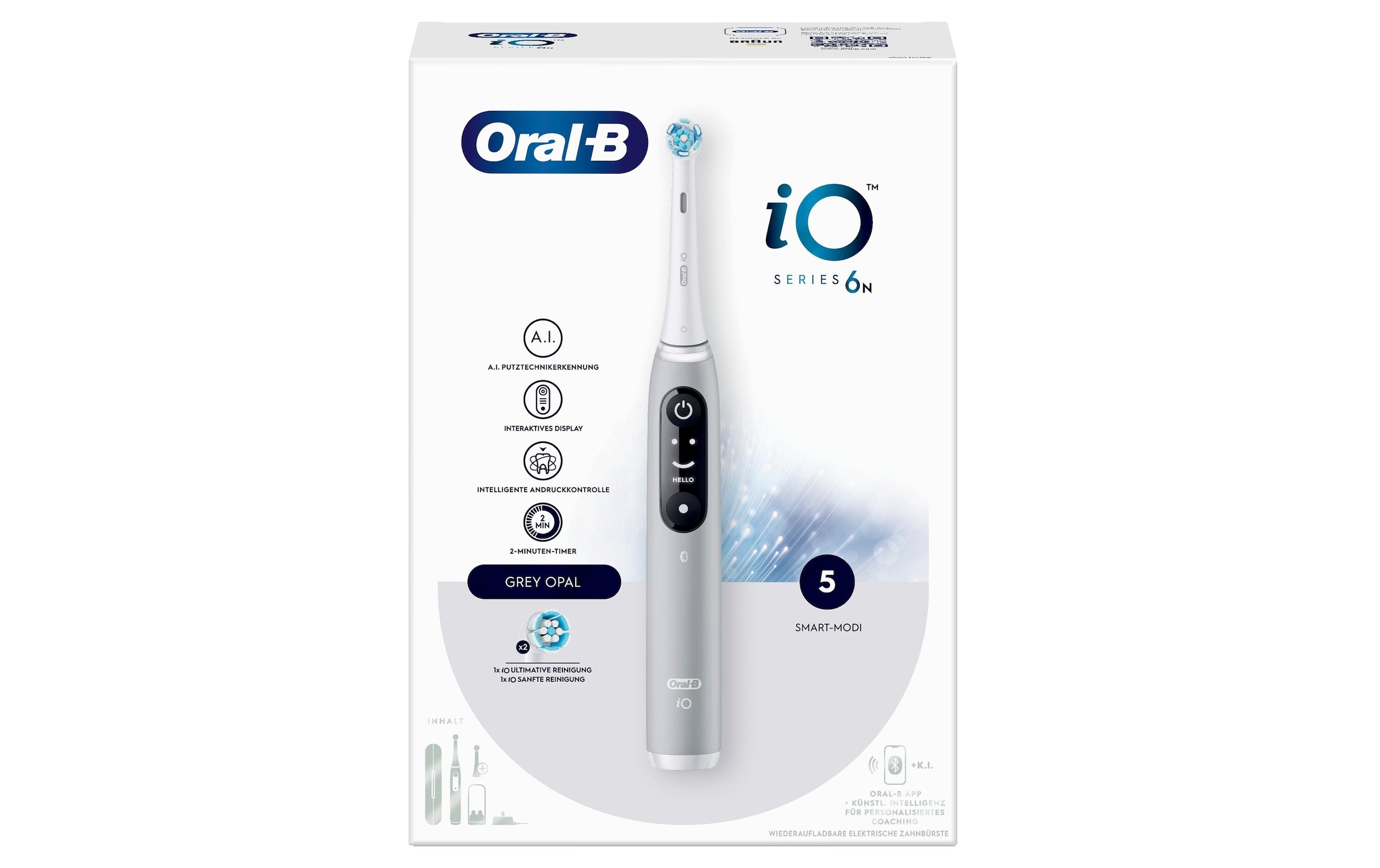 Oral-B Elektrische Zahnbürste »iO Series 6 Grey Opal«