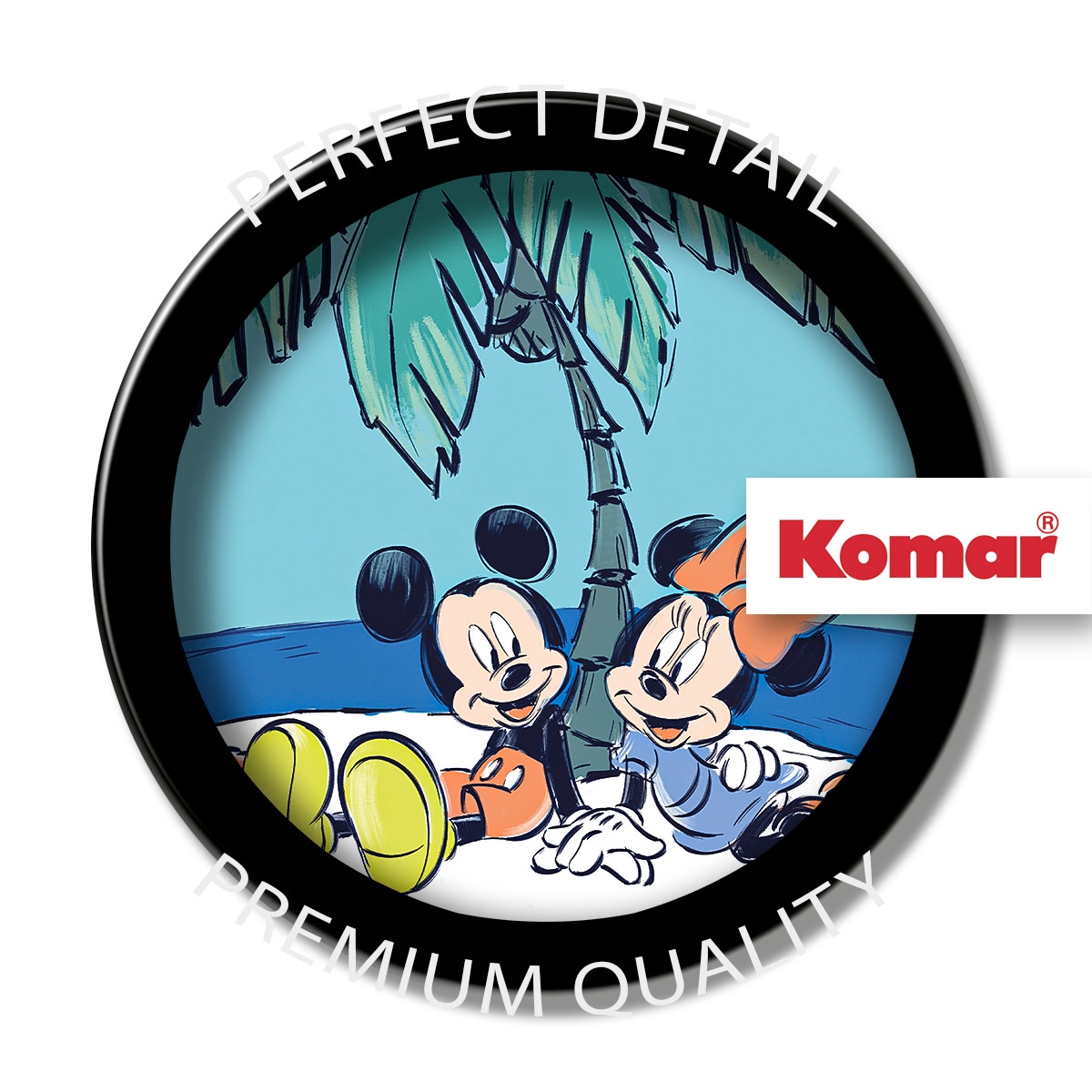 Komar Fototapete »Mickey and Minnie Remote Island« Comic | bedruckt glatt