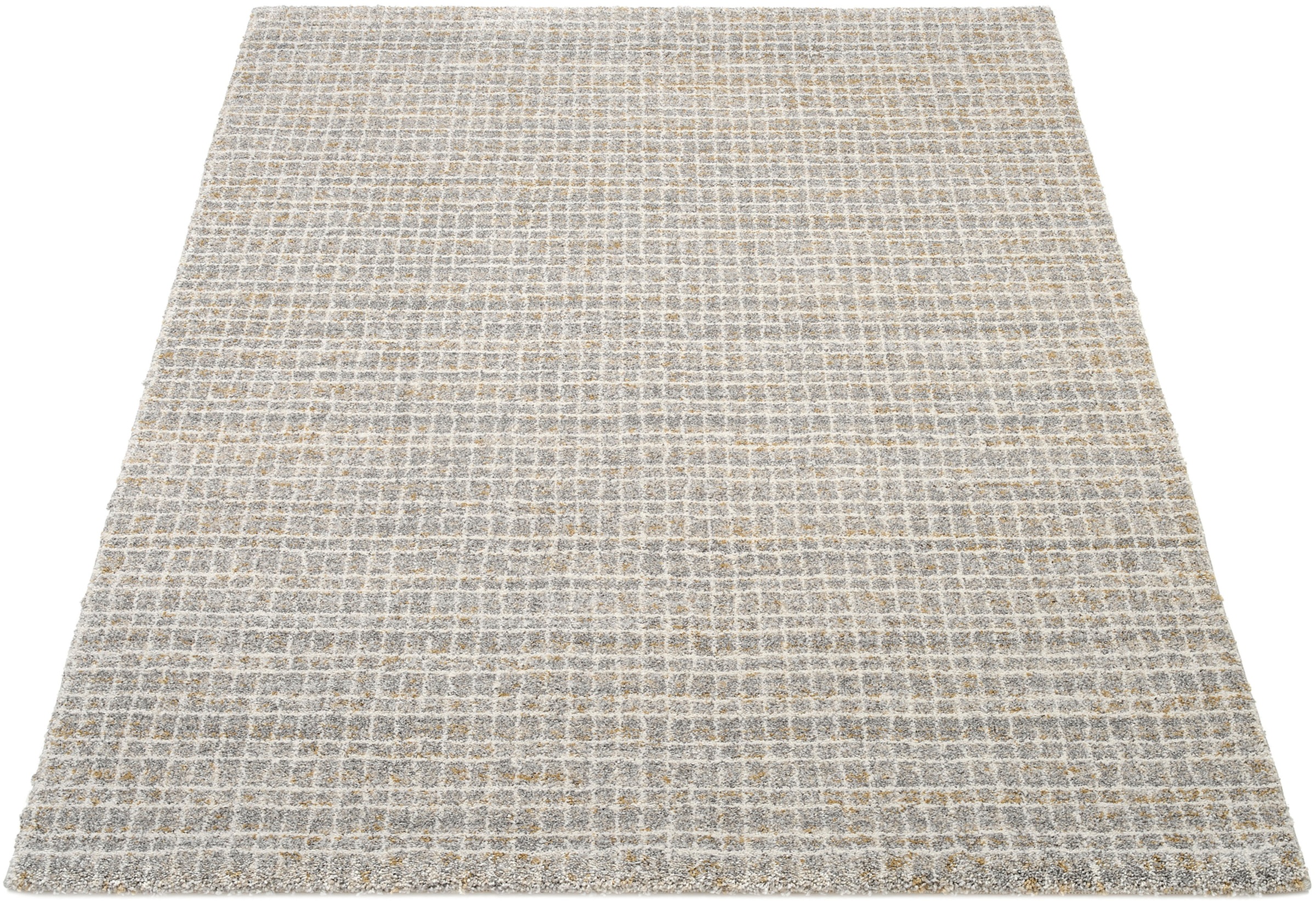Image of OCI DIE TEPPICHMARKE Teppich "NEW VILLA GEO, auch als Läufer und in Rund" rechteckig 20 mm Höhe fein kariertes Design, Wohnzimmer