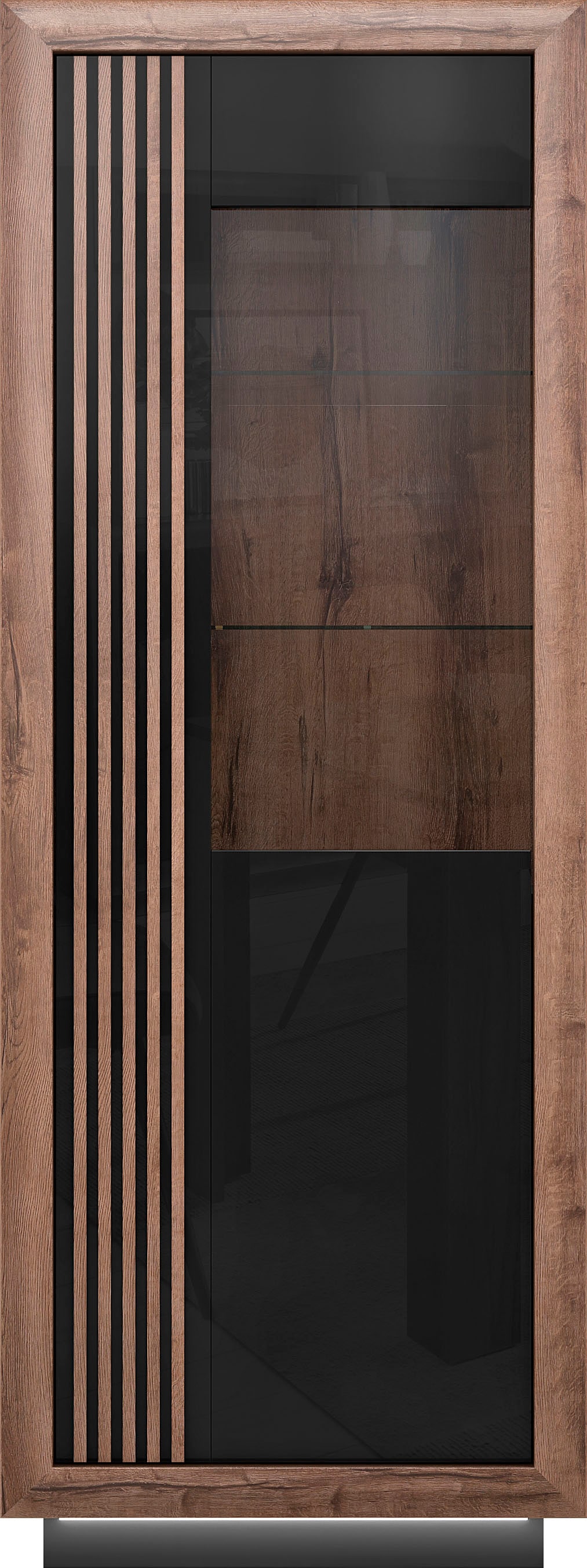 FORTE Vitrine »Savona« Höhe 197 cm, inkl. Sockelbeleuchtung