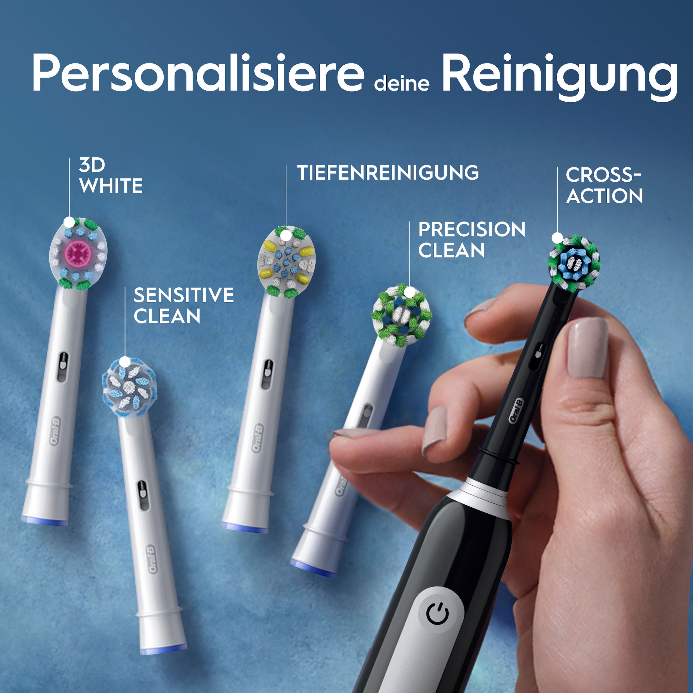 Oral-B »PRO Series 1 Doppelpack« 2 cuis Aufsteckbürsten capteur de pression