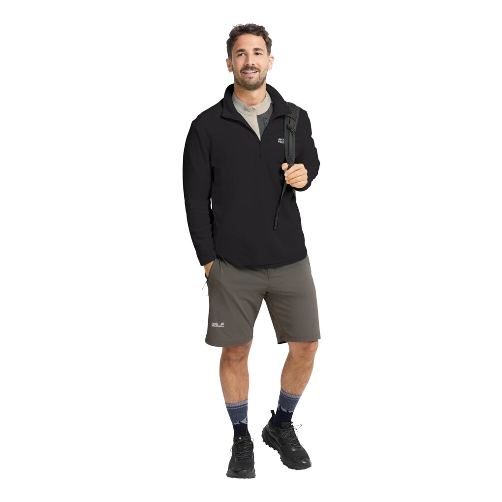 Jack Wolfskin Pull en polaire »TAUNUS 100 HZ M«, avec fermeture éclair, déperlant, coupe-vent, respirant
