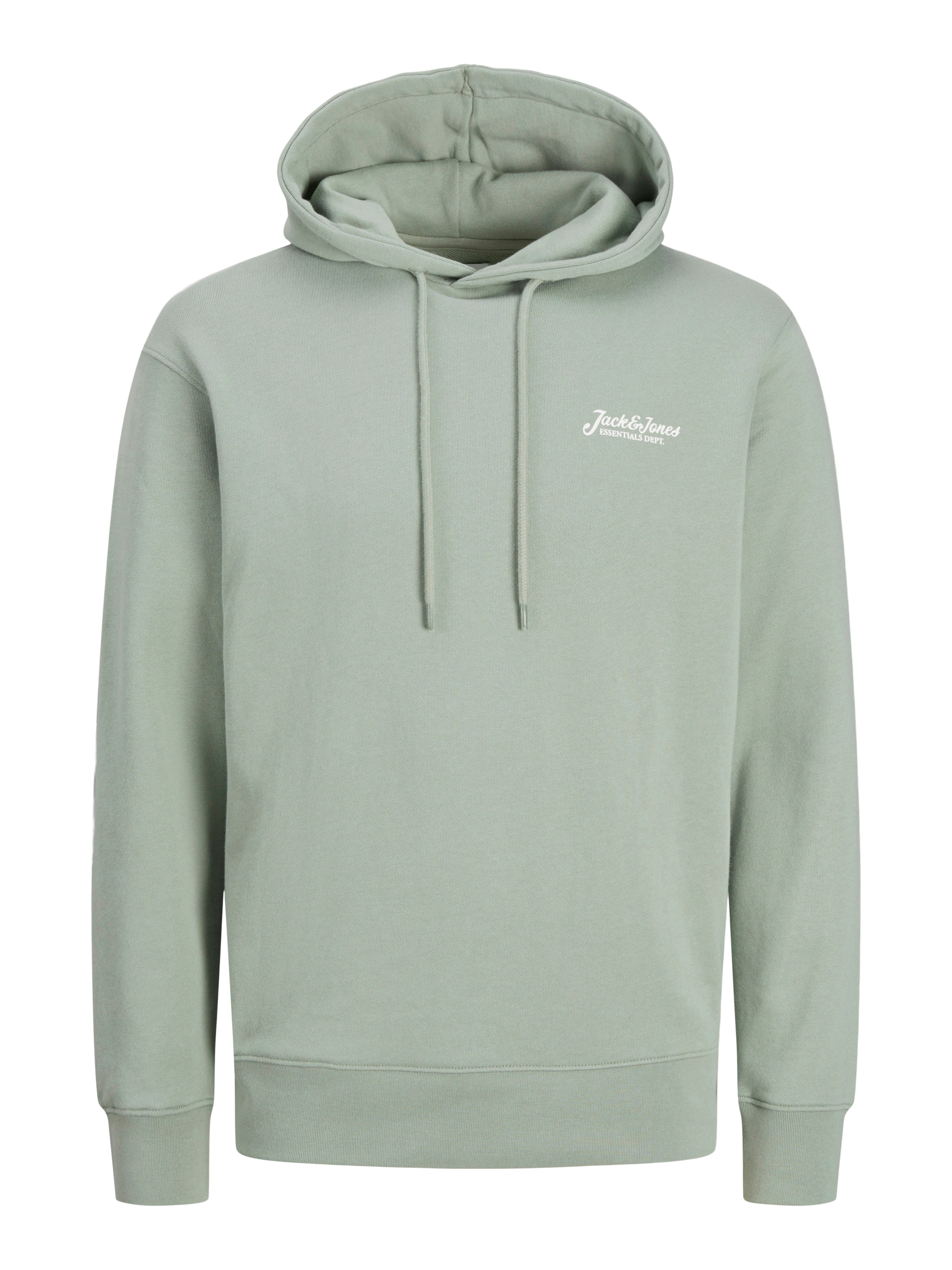 Jack & Jones Kapuzensweatshirt »JJBEAU – Sweater mit Logodruck, Slim Fit und Baumwolle«, unifarben, modisch, slim fit, angeraute Sweatware, Kapuze