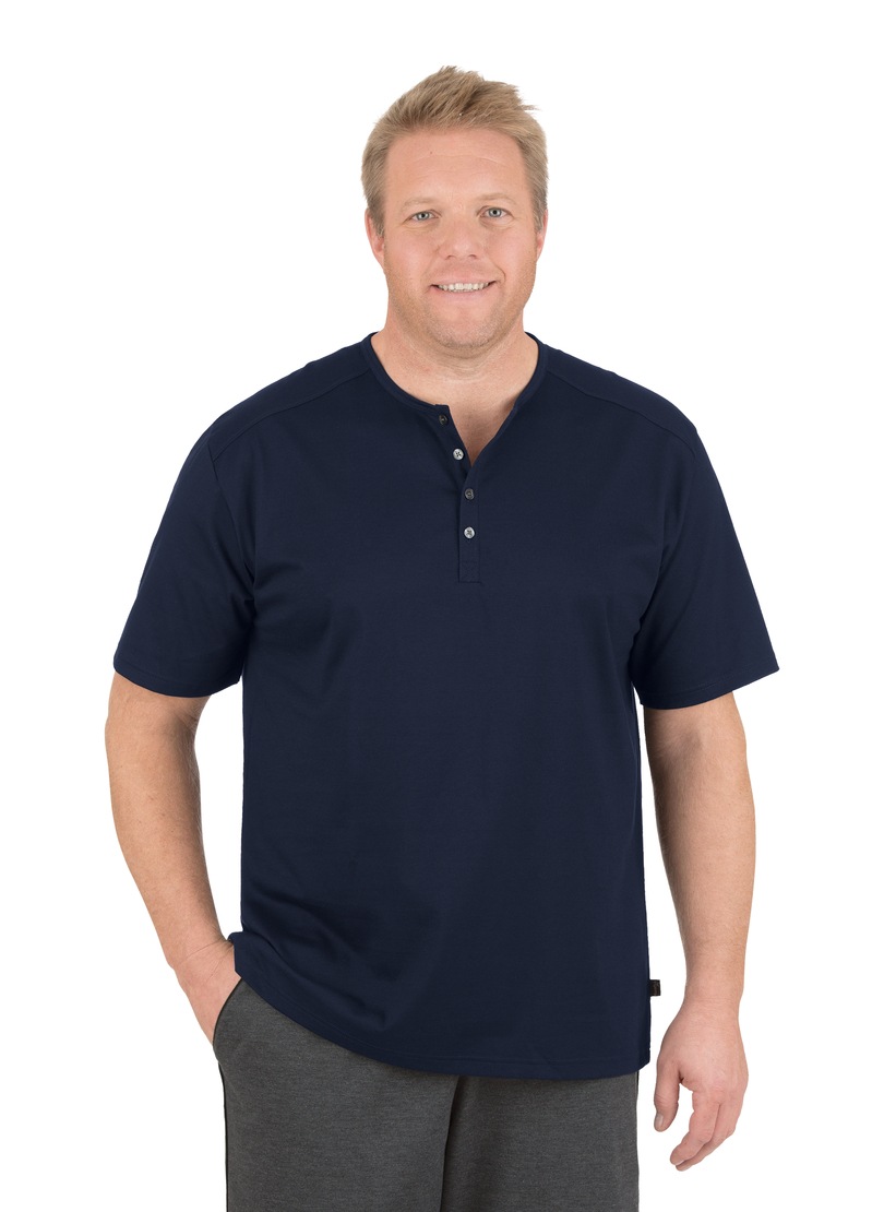 Image of Trigema T-Shirt, mit Knopfleiste DELUXE Baumwolle bei Ackermann Versand Schweiz