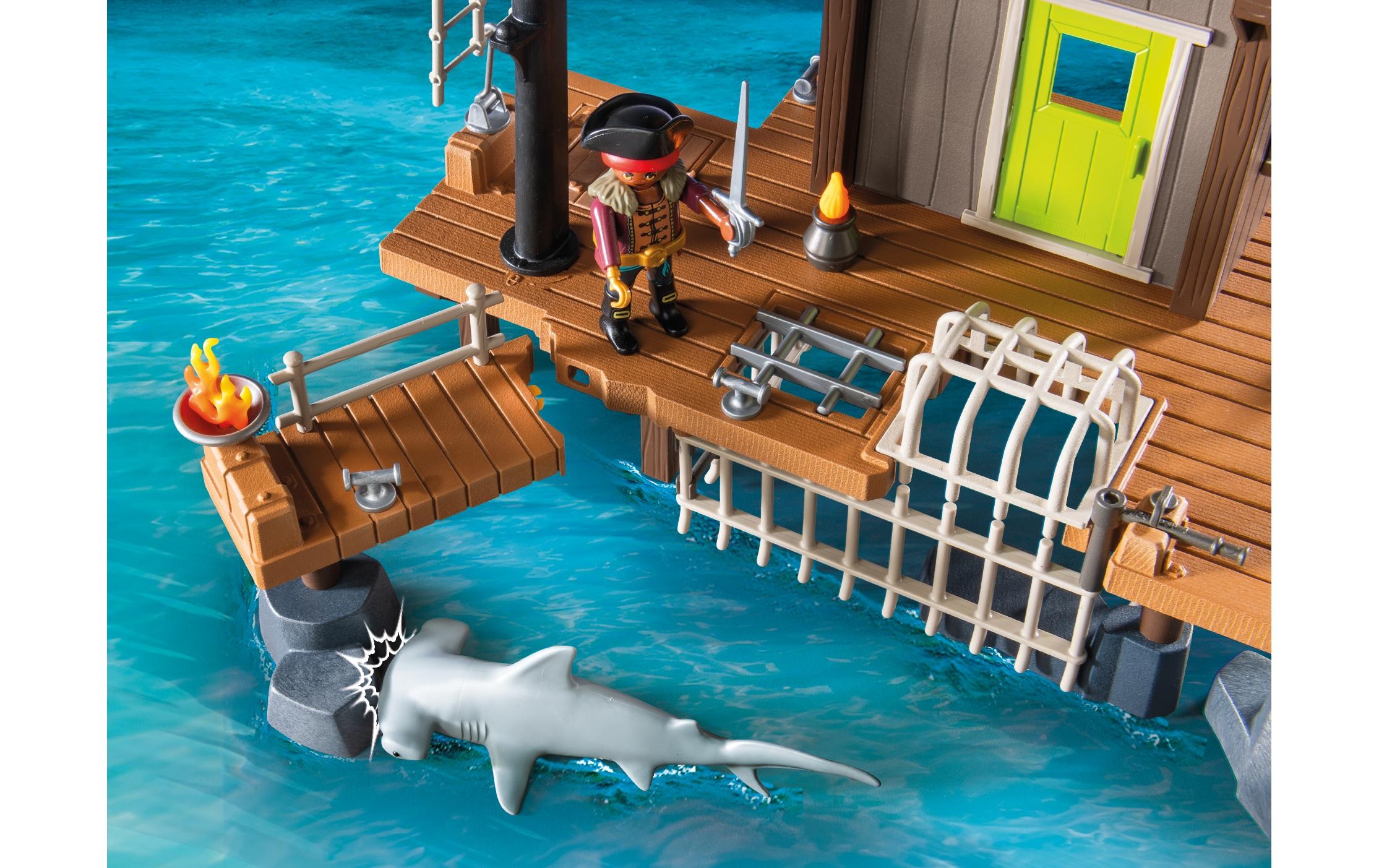 Playmobil® Briques de jeu »Piratenhafen mit Seeräuber-Gefängnis 71792«