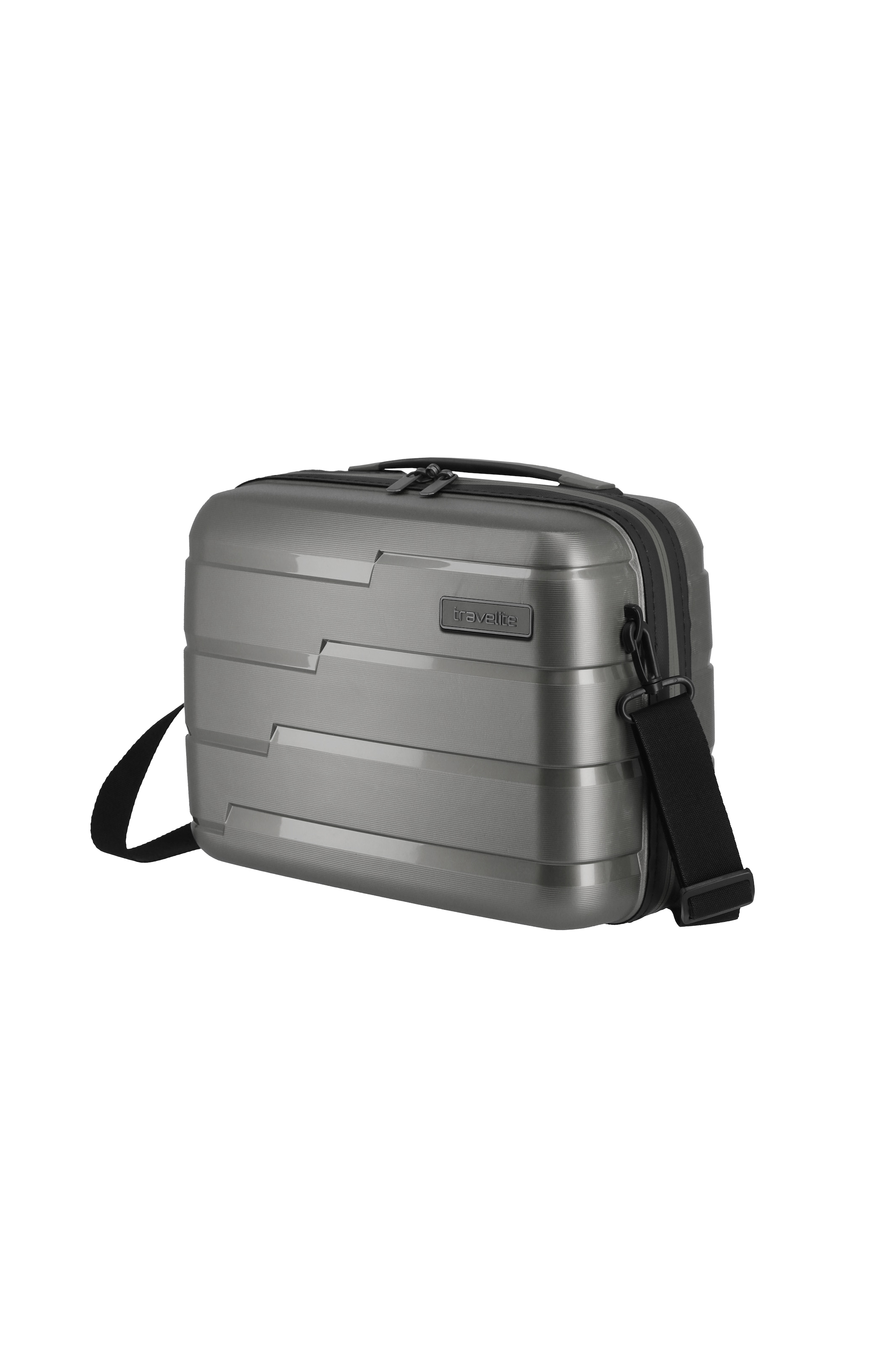 travelite Trousse de beauté »AIR BASE Kosmetikkoffer Hartschale« avec serrure TSA et fonction d’emboîtement – robuste et léger