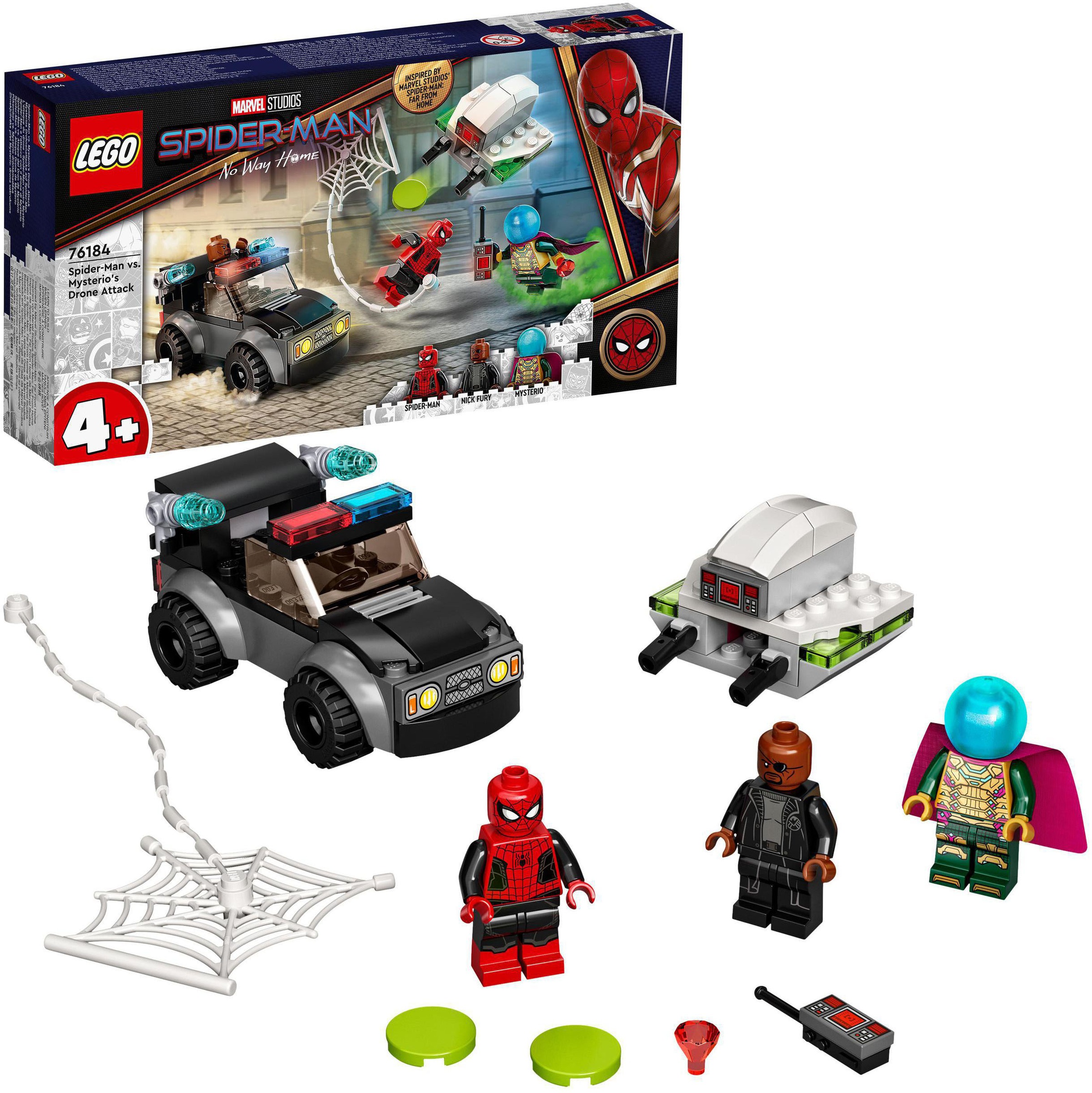 Image of LEGO® Konstruktionsspielsteine »Mysterios Drohnenattacke auf Spider-Man (76184)«, (73 St.), LEGO® Marvel Super Heroes bei Ackermann Versand Schweiz