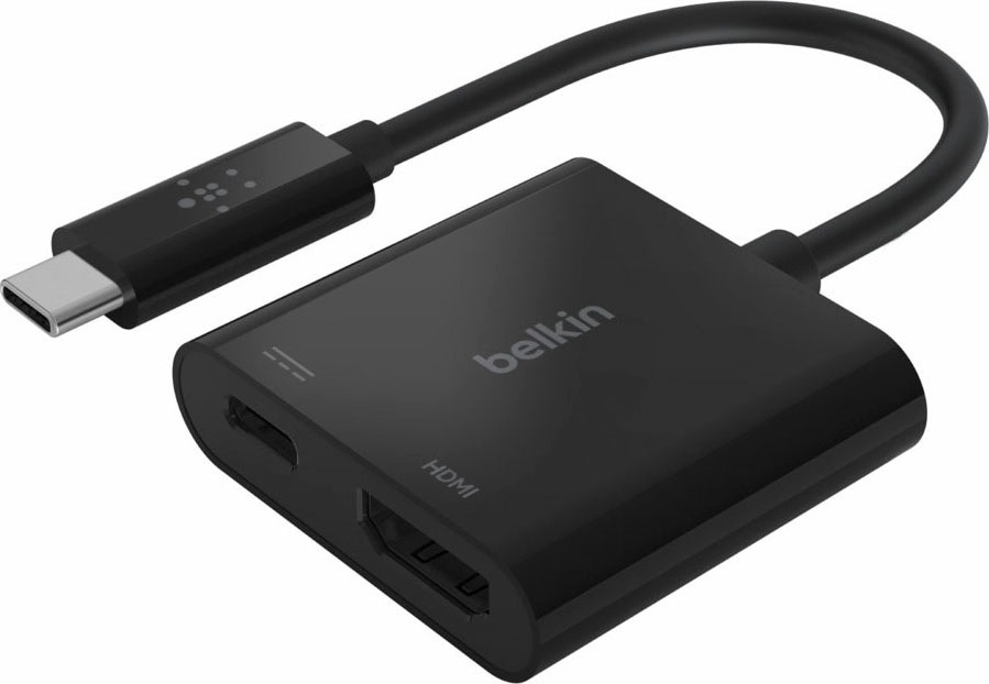 Image of Belkin Laptop-Adapter "USB-C auf HDMI-Adapter mit 60 W PD" USB Typ C zu USB Typ C 13 cm