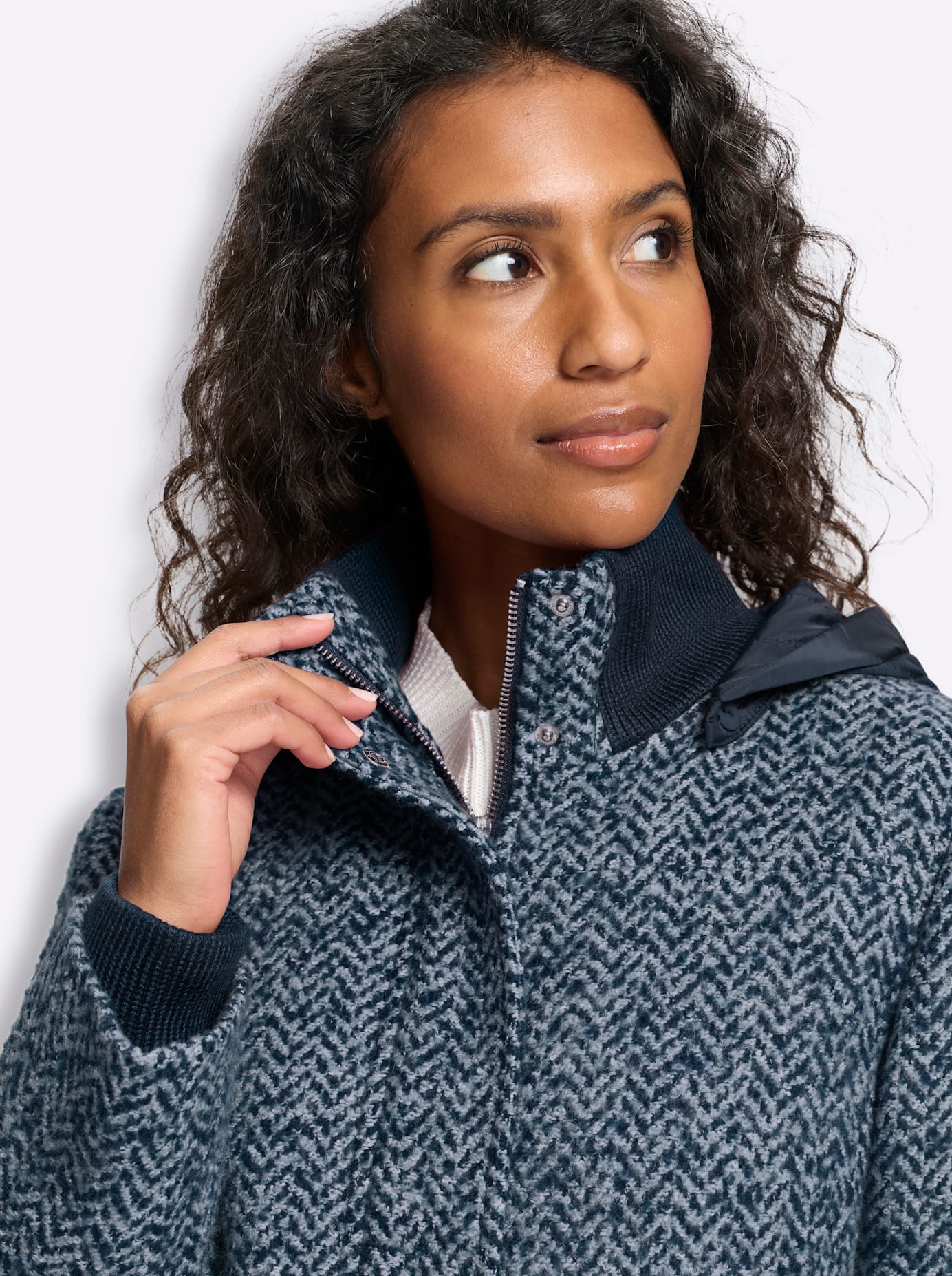 heine Veste longue avec capuche