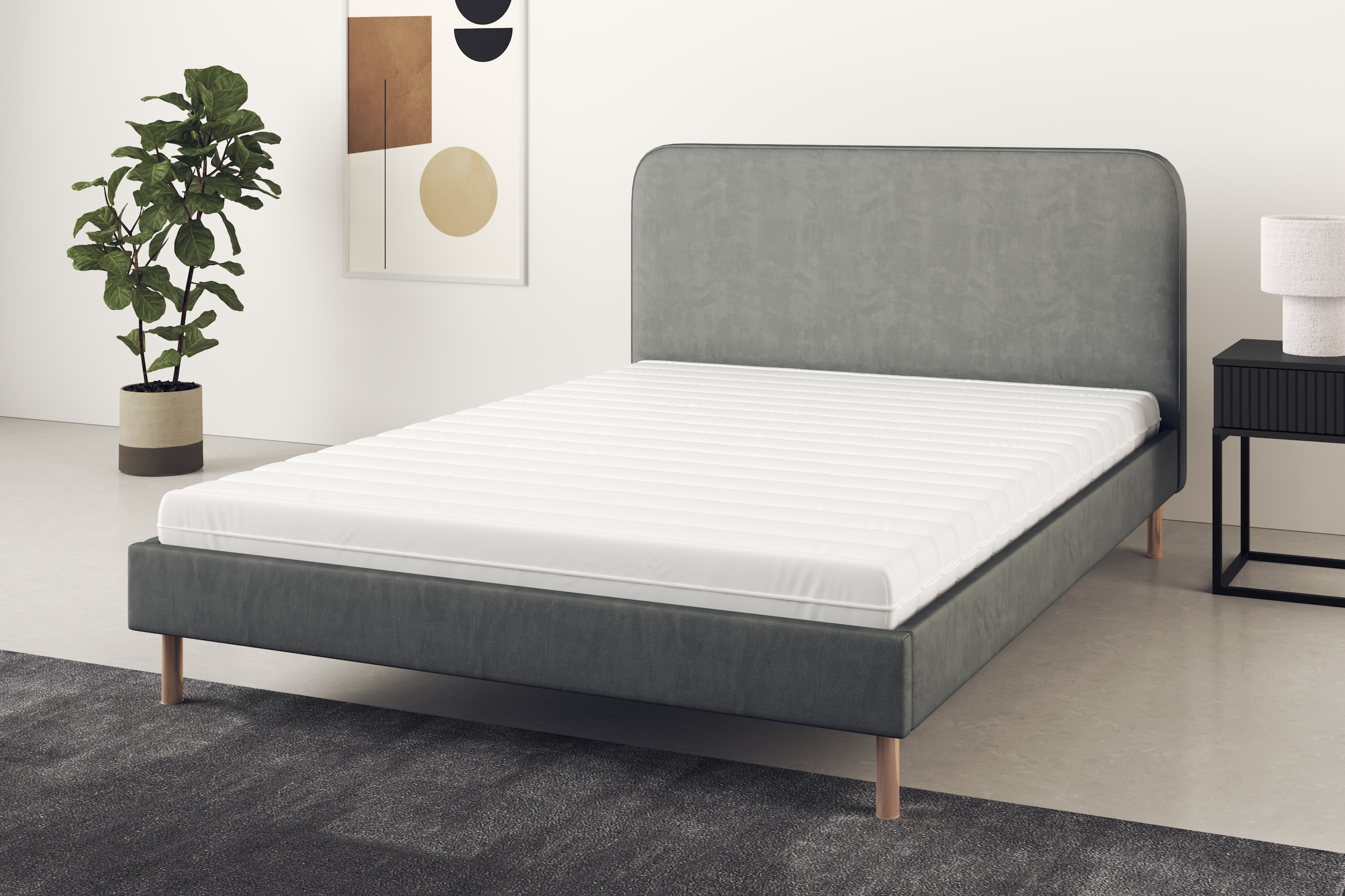 GOODproduct Matelas mousse confort »Feeny, 7 Zonen Wendematratze, 90x200 cm, 140x200 cm & mehr« 19 cm hoch Raumgewicht: 38 kg/m³ 1 cuis tlg. ergonomisch, atmungsaktiv, Matratze mit Visko-Memory-Funktion