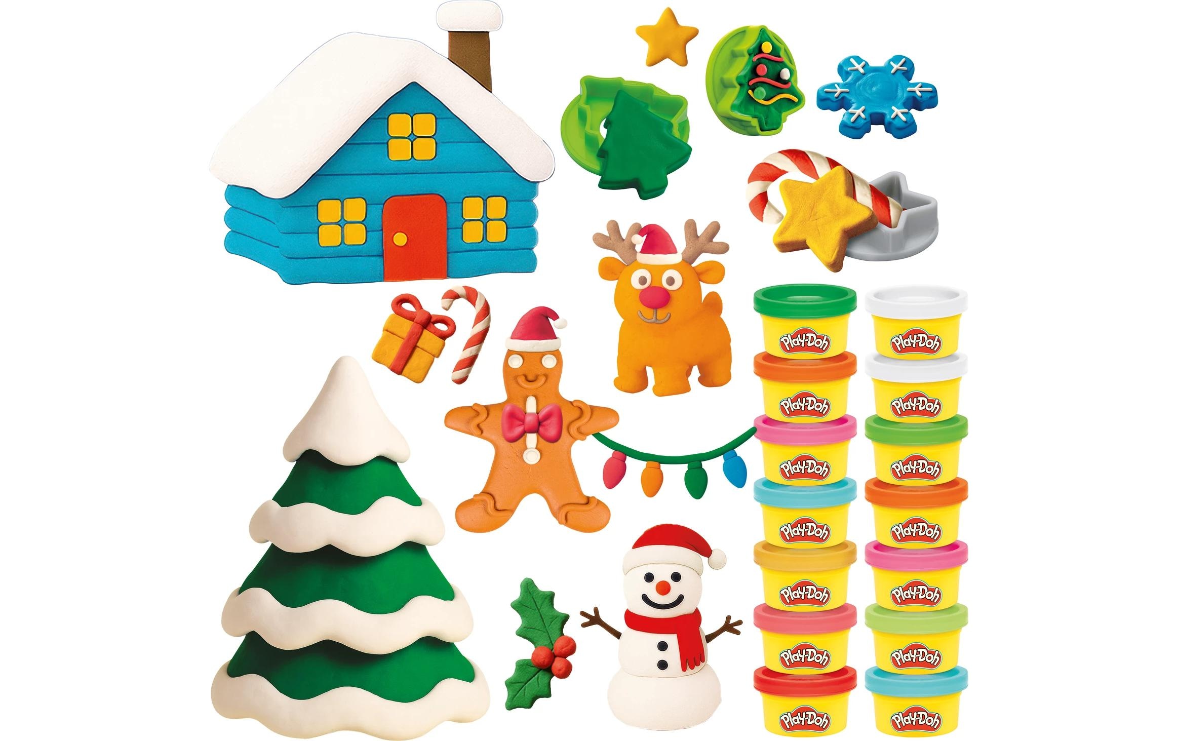 Play-Doh Calendrier de l'Avent »Adventskalender 2026 24 Dosen Knete, Förmchen«