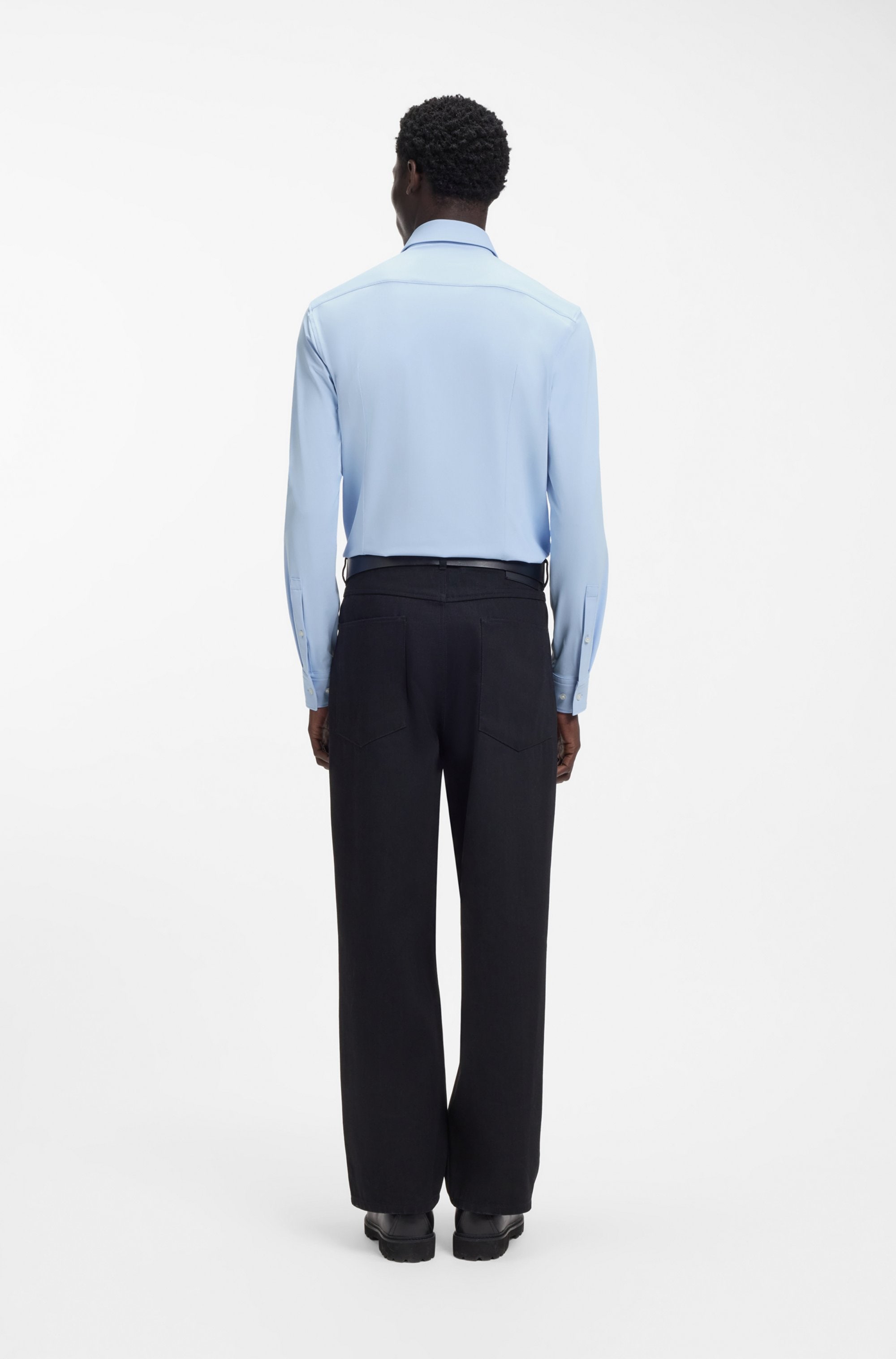HUGO Chemise d'affaires »Kenno« Stretch-Jersey, Slim Fit, Kentkragen