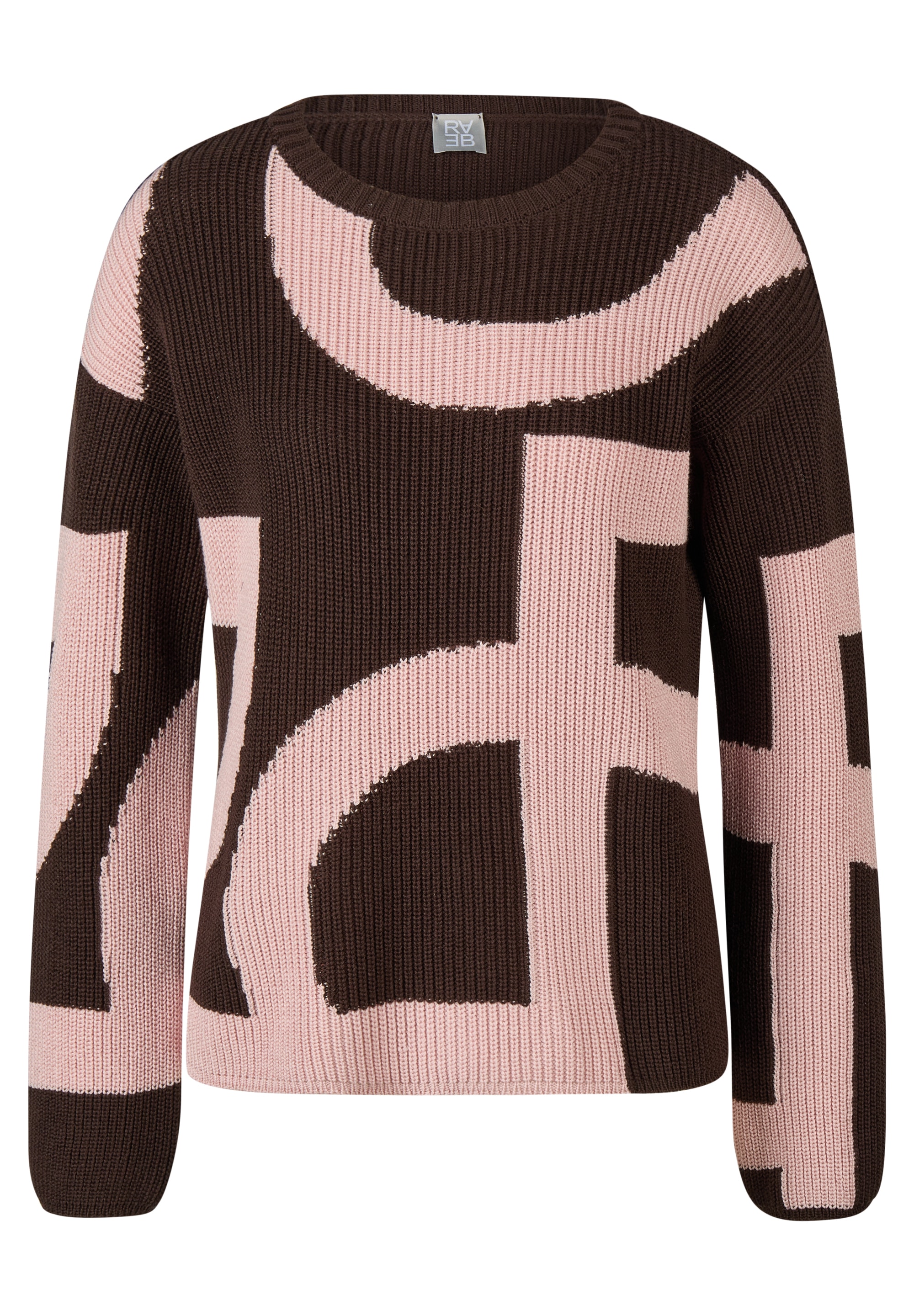 Rabe Strickpullover mit grafischem Muster