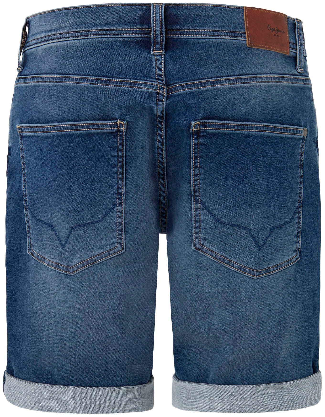 Pepe Jeans Jeansshorts, mit umgeschlagenem Bund