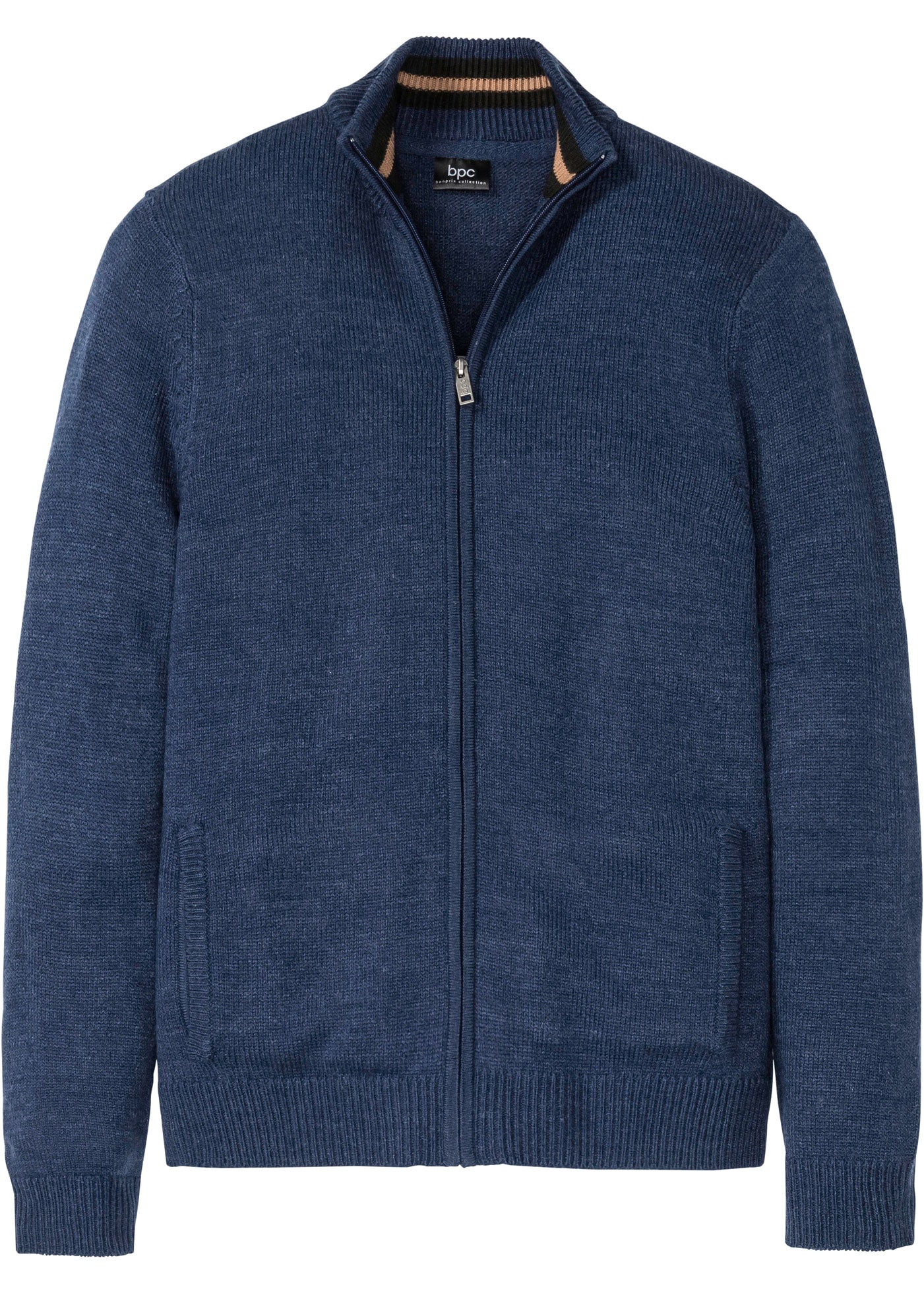 bonprix Strickjacke »Feinstrickjacke«, mit Stehkragen, Regular Fit
