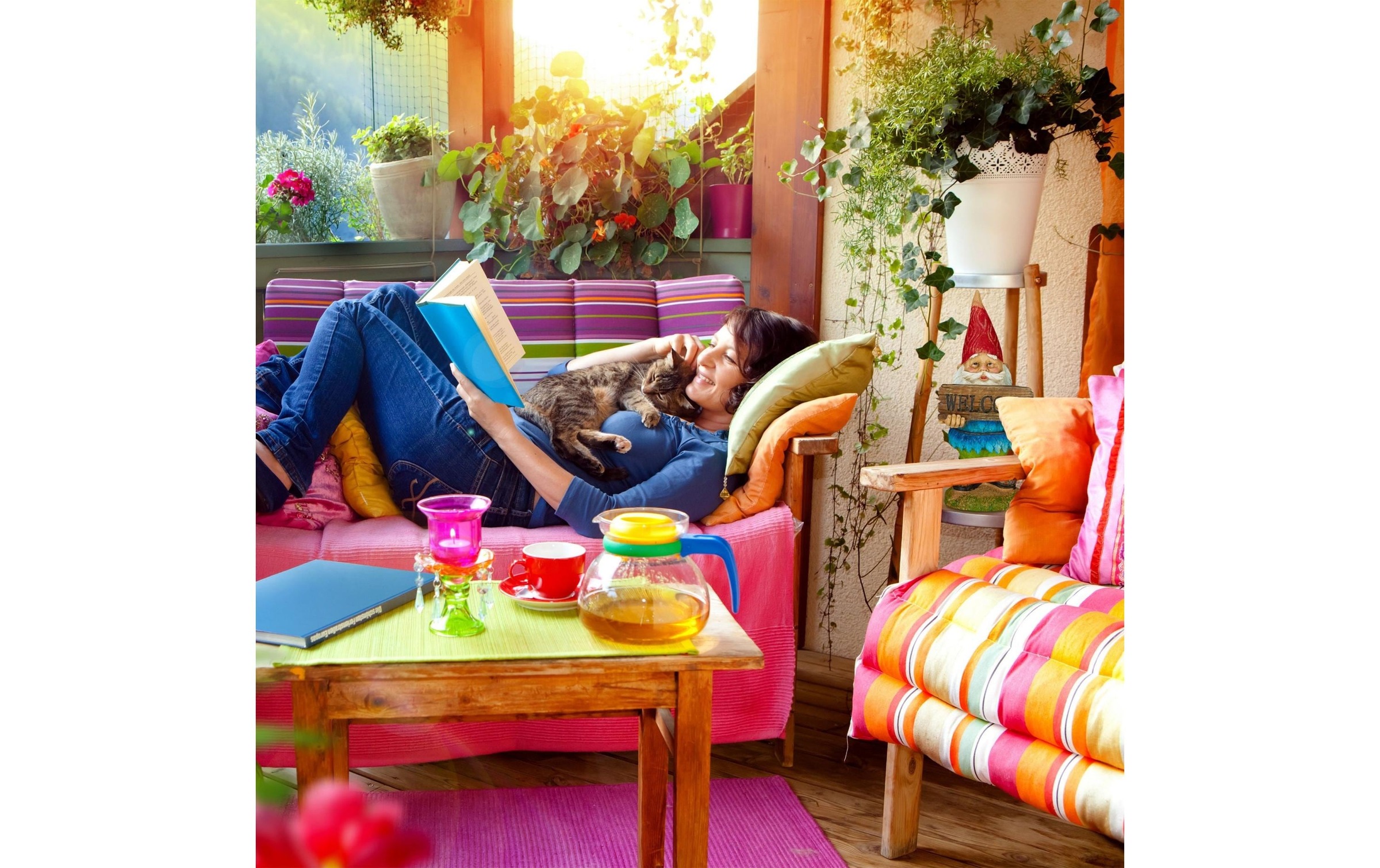 relaxdays Dekofigur »Gartenzwerg Welcome«