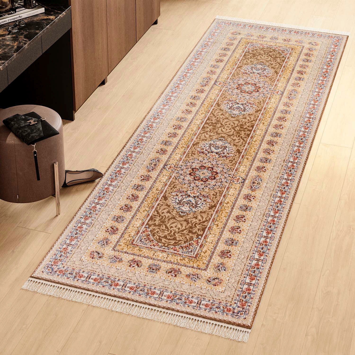morgenland Orientteppich »Orientteppich - Akghar - läufer«, rechteckig, 8 mm Höhe