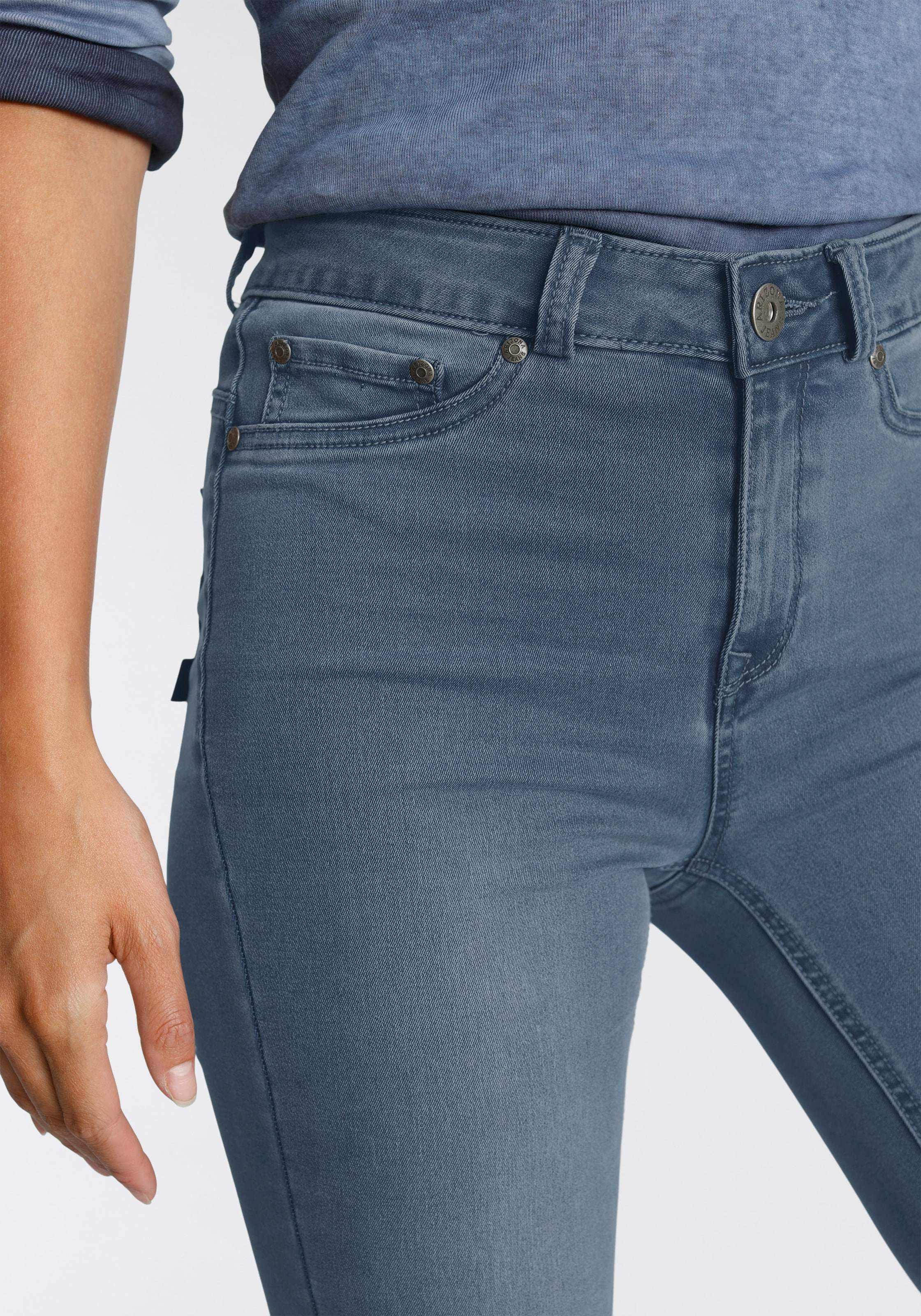 Arizona Stretch«, High ♕ Waist Bootcut-Jeans versandkostenfrei mit Shapingnähten bestellen »Ultra