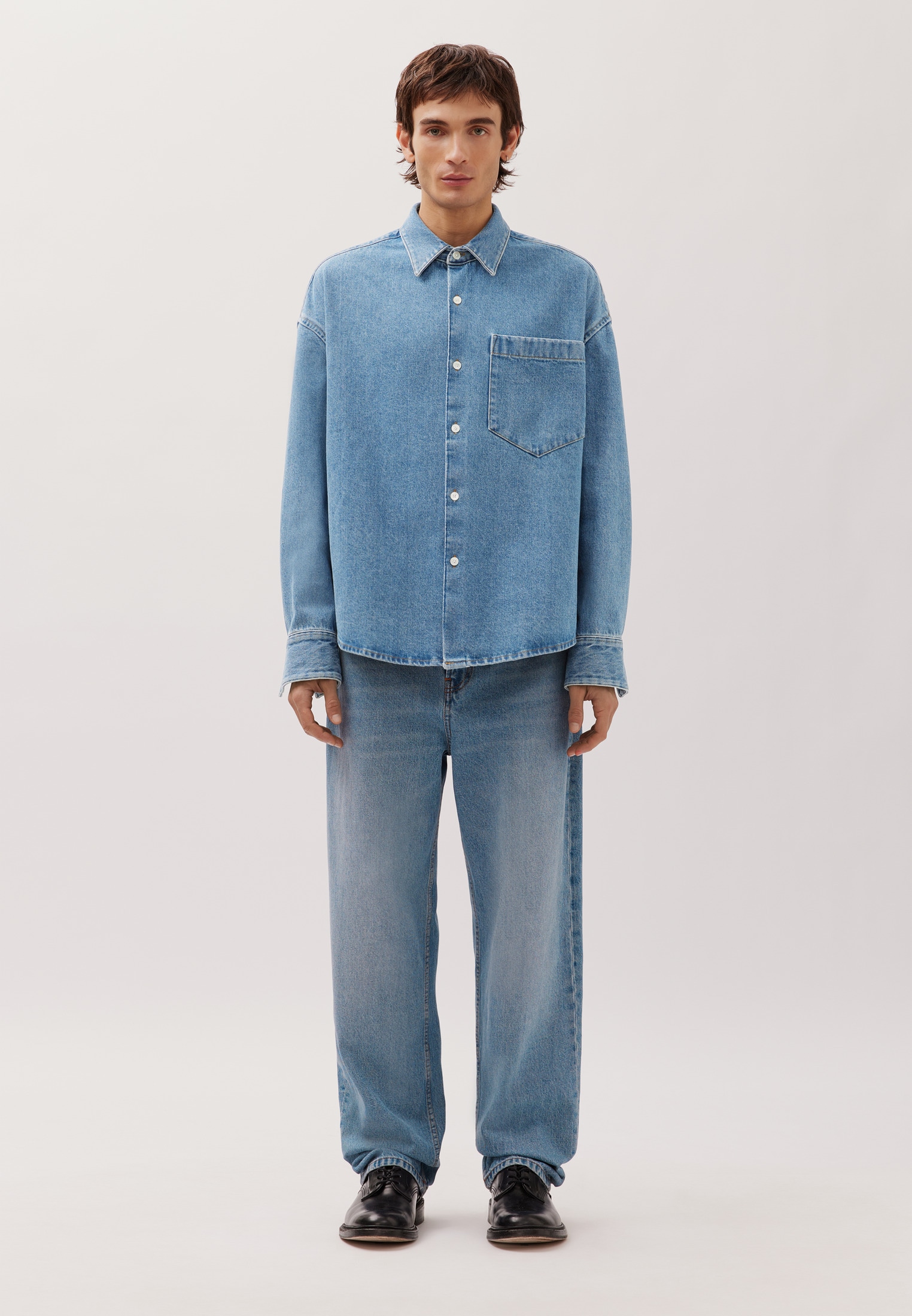 Image of studio seidensticker Businesshemd Oversized 1/1 Kentkragen Denim
