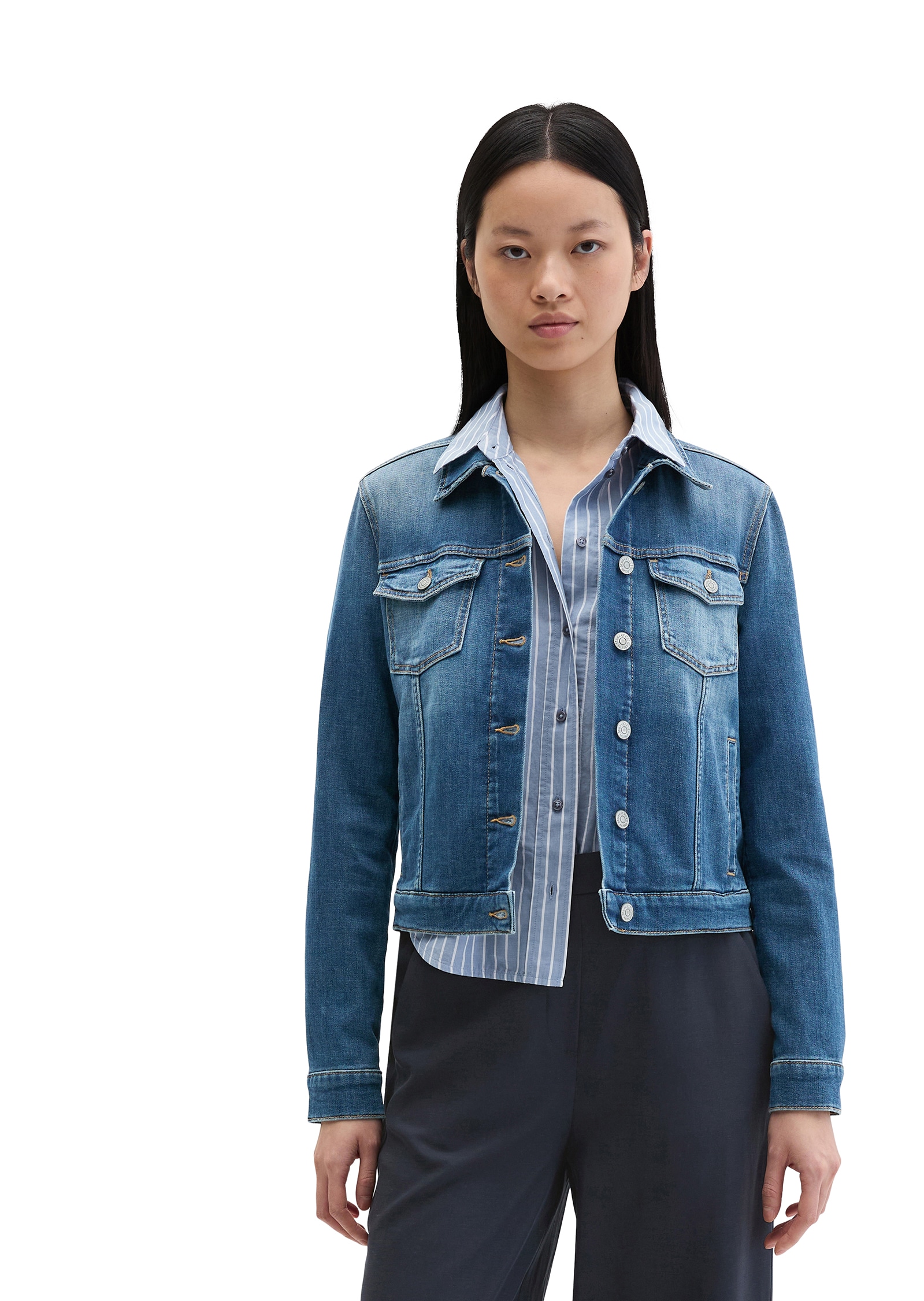 Image of Marc OPolo Jeansjacke regular fit aus Cashmere Touch Denim